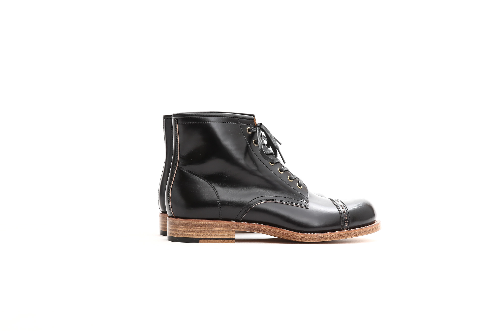 Cuervo (クエルボ) 【Romeo //// ロメオ】 CORDOVAN コードバン Double Leather Sole セミドレスブーツ レザーブーツ ドレスシューズ BLACK(ブラック) MADE IN JAPAN(日本製) 2017 秋冬新作 cuervoクエルボ ブーツ 愛知 名古屋 Alto e Diritto アルト エ デリット 5.5,6,6.5,7,7.5,8,8.5,9,9.5