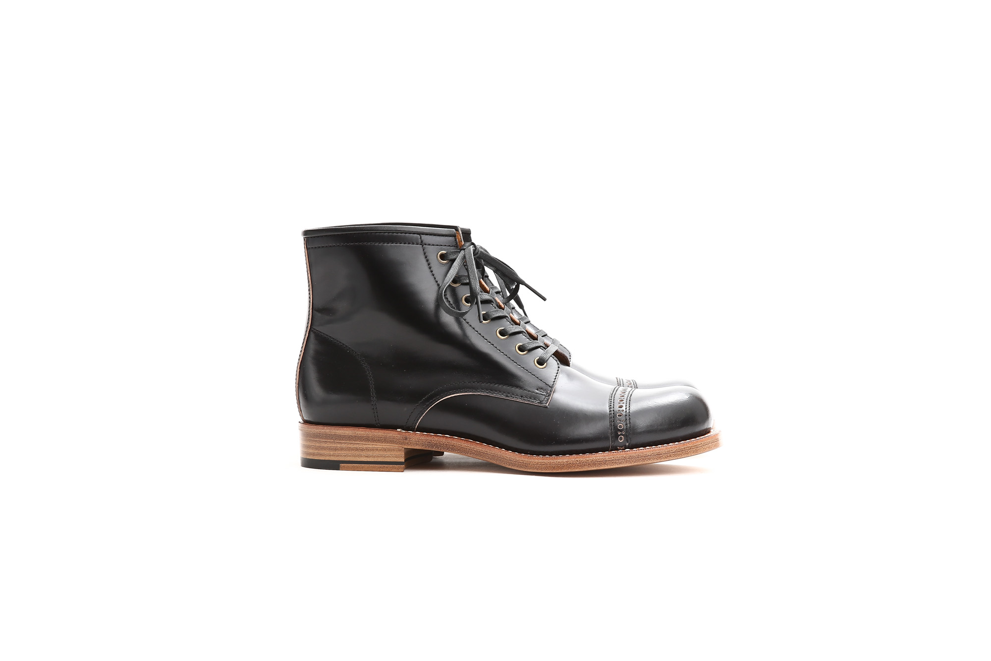 Cuervo (クエルボ) 【Romeo //// ロメオ】 CORDOVAN コードバン Double Leather Sole セミドレスブーツ レザーブーツ ドレスシューズ BLACK(ブラック) MADE IN JAPAN(日本製) 2017 秋冬新作 cuervoクエルボ ブーツ 愛知 名古屋 Alto e Diritto アルト エ デリット 5.5,6,6.5,7,7.5,8,8.5,9,9.5