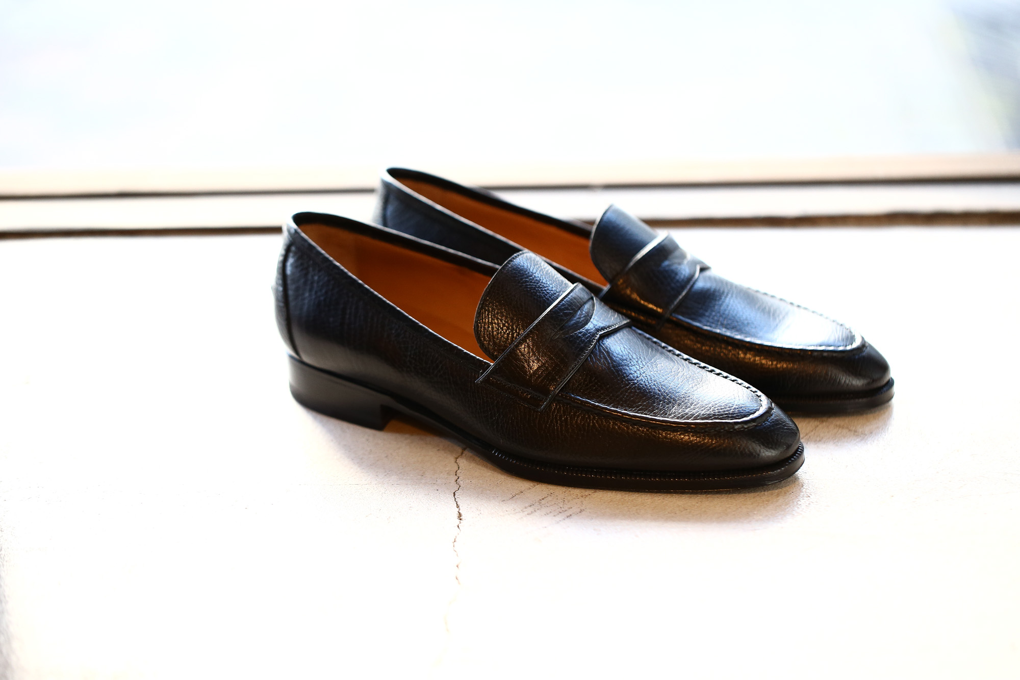 ENZO BONAFE(エンツォボナフェ) 【ART. EB-08】 Coin Loafer コイン ローファー LAMA ラマレザー ドレスシューズ ローファー 【NERO // ブラック】 made in italy (イタリア製) 【2018 春夏分 ご予約受付中！】 愛知 名古屋 enzobonafe エンツォボナフェ eb08 ローファー