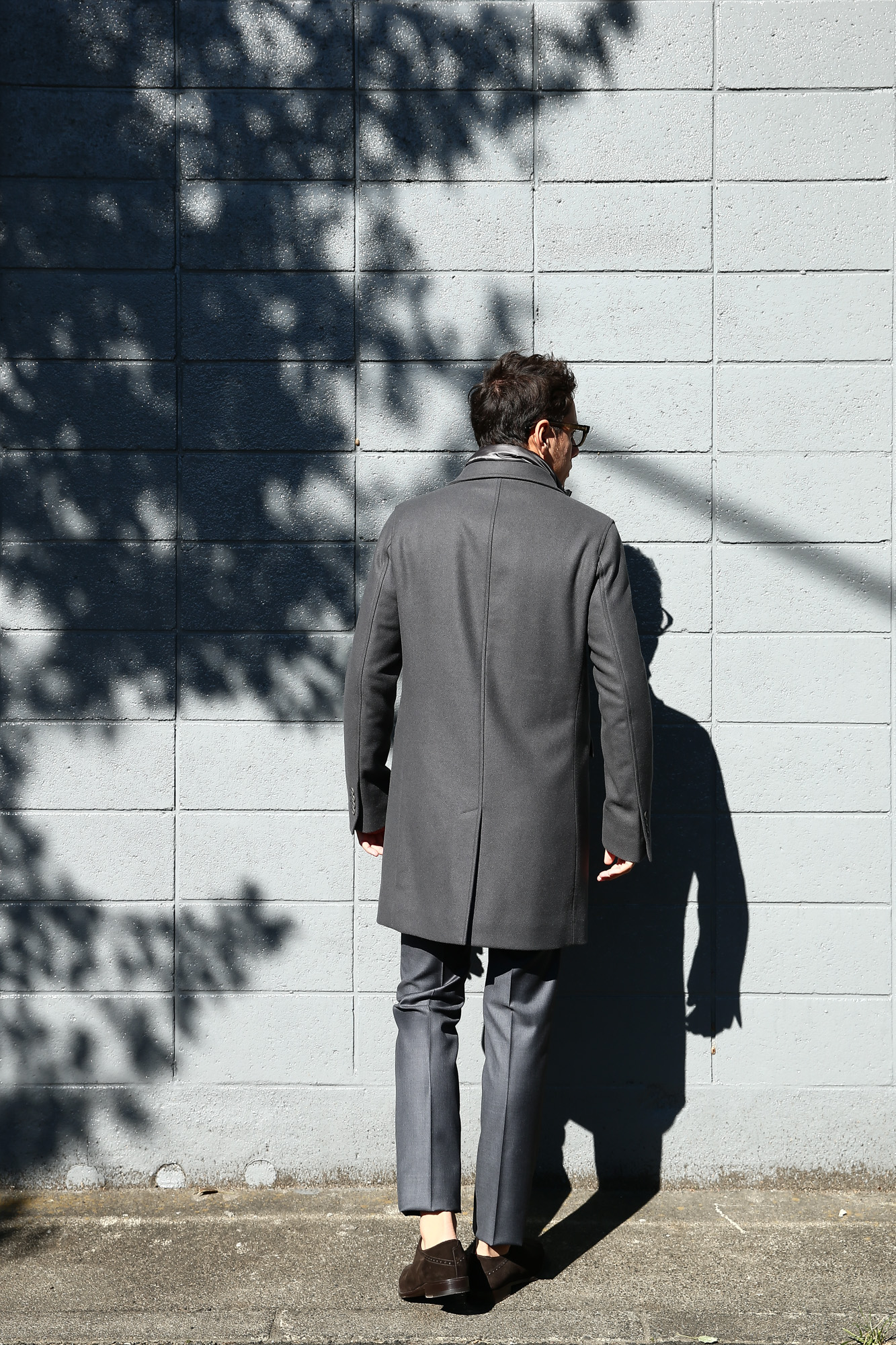 HERNO(ヘルノ) 【CA0045U】 Chester coat チェスターコート LANA DIAGONALE NYLON ULTRALIGHT 中綿入り ウールチェスターコート GRAY (グレー・9450) Made in italy (イタリア製) 2017 秋冬新作　愛知 名古屋 Alto e Diritto アルト エ デリット herno ヘルノ ダウンコート ビジネススタイル