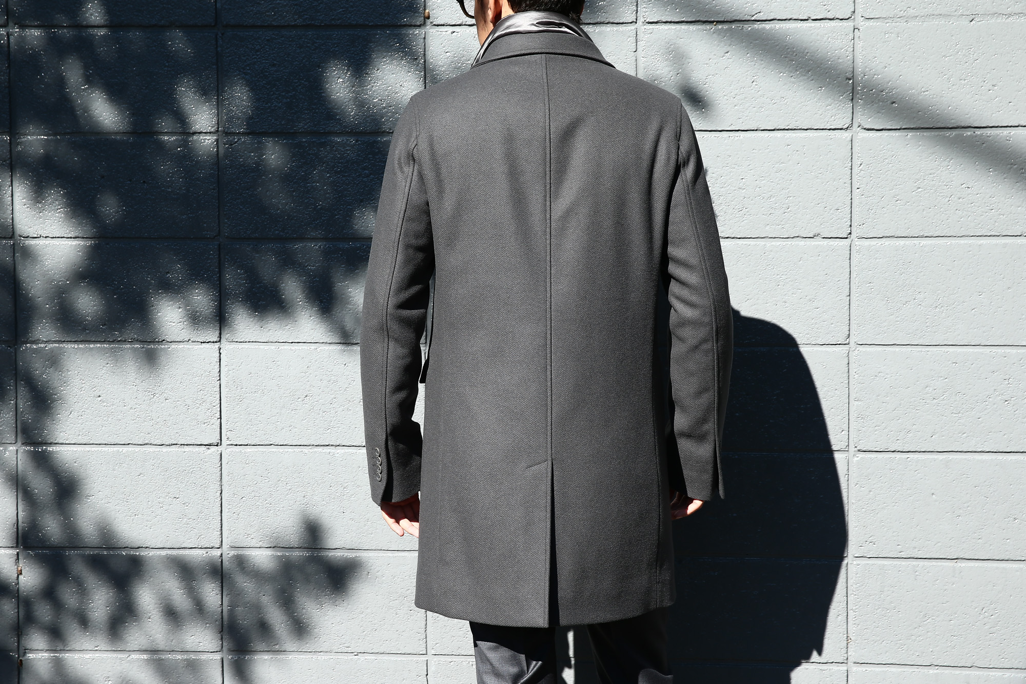 HERNO(ヘルノ) 【CA0045U】 Chester coat チェスターコート LANA DIAGONALE NYLON ULTRALIGHT 中綿入り ウールチェスターコート GRAY (グレー・9450) Made in italy (イタリア製) 2017 秋冬新作　愛知 名古屋 Alto e Diritto アルト エ デリット herno ヘルノ ダウンコート ビジネススタイル