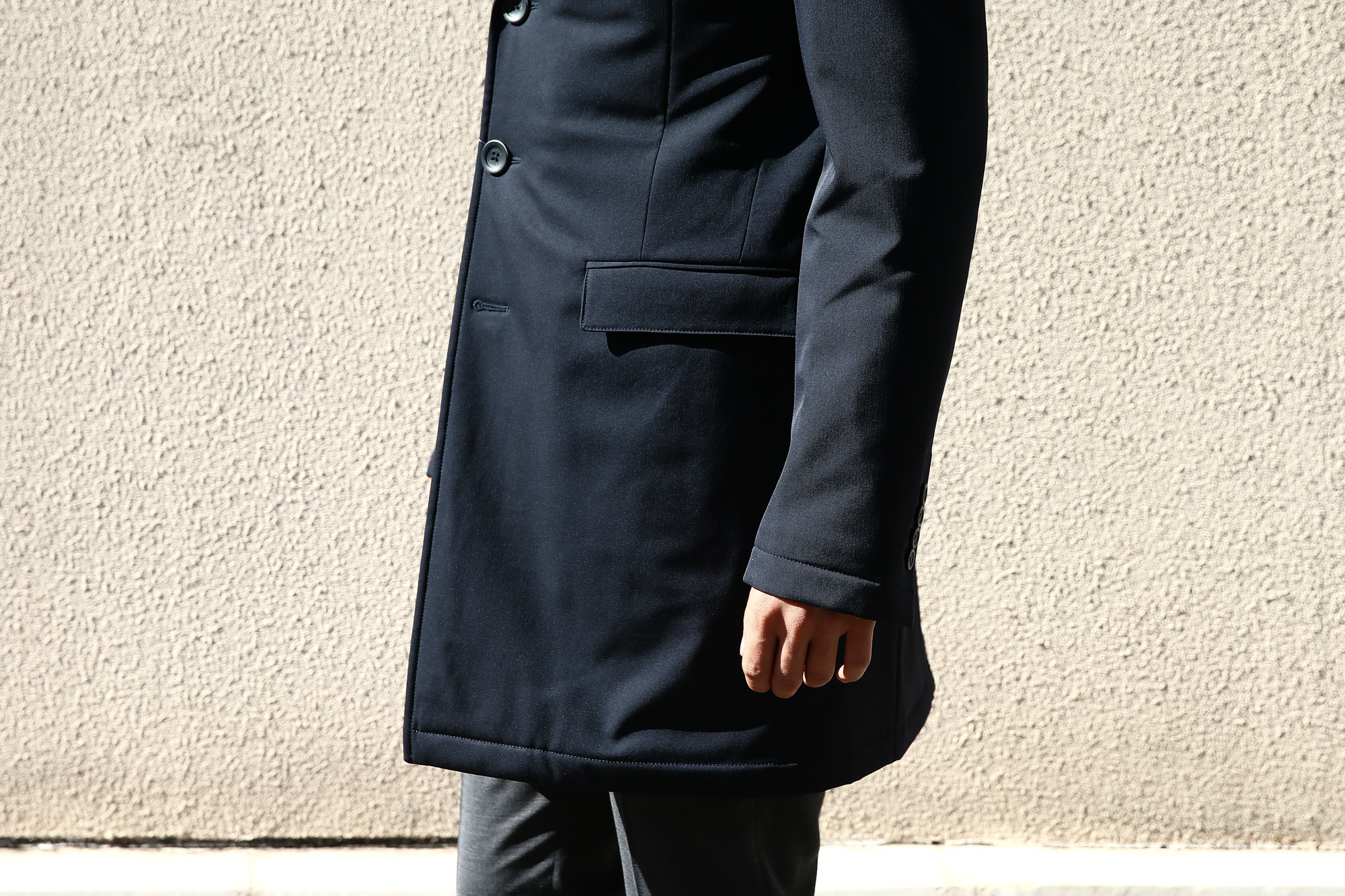 HERNO(ヘルノ) 【CA0057U】 Chester coat チェスターコート LoroPiana ロロピアーナ STORM SYSTEM WOOL HERNO TECH 中綿入り ウール チェスターコート NAVY (ネイビー・9290) Made in italy (イタリア製) 2017 秋冬新作　愛知 名古屋 Alto e Diritto アルト エ デリット herno ヘルノ ダウンコート ビジネススタイル