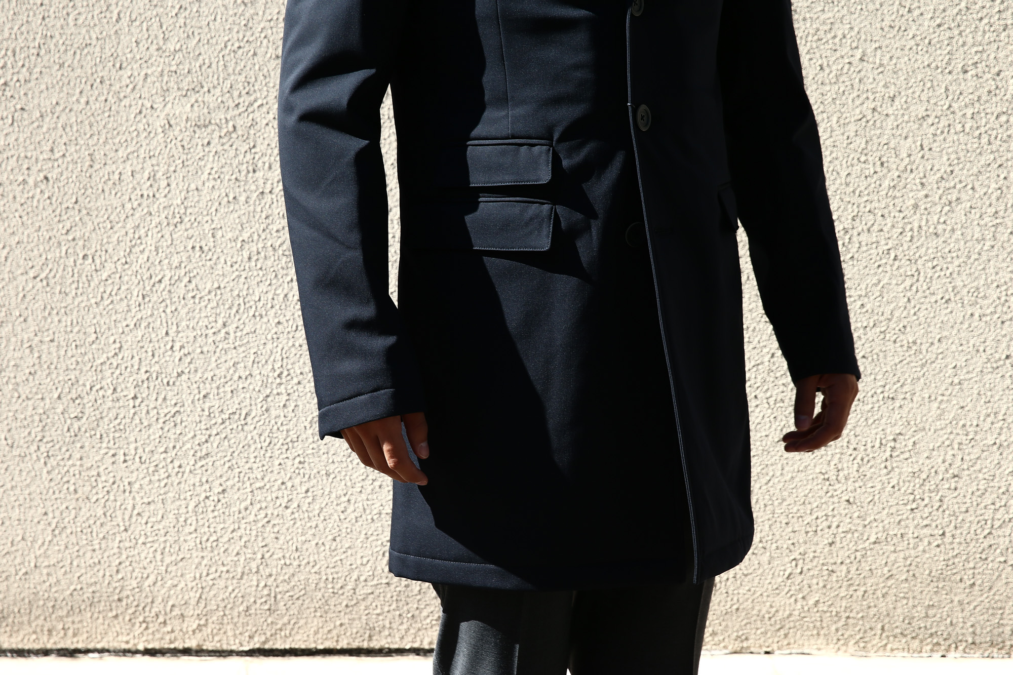 HERNO(ヘルノ) 【CA0057U】 Chester coat チェスターコート LoroPiana ロロピアーナ STORM SYSTEM WOOL HERNO TECH 中綿入り ウール チェスターコート NAVY (ネイビー・9290) Made in italy (イタリア製) 2017 秋冬新作　愛知 名古屋 Alto e Diritto アルト エ デリット herno ヘルノ ダウンコート ビジネススタイル