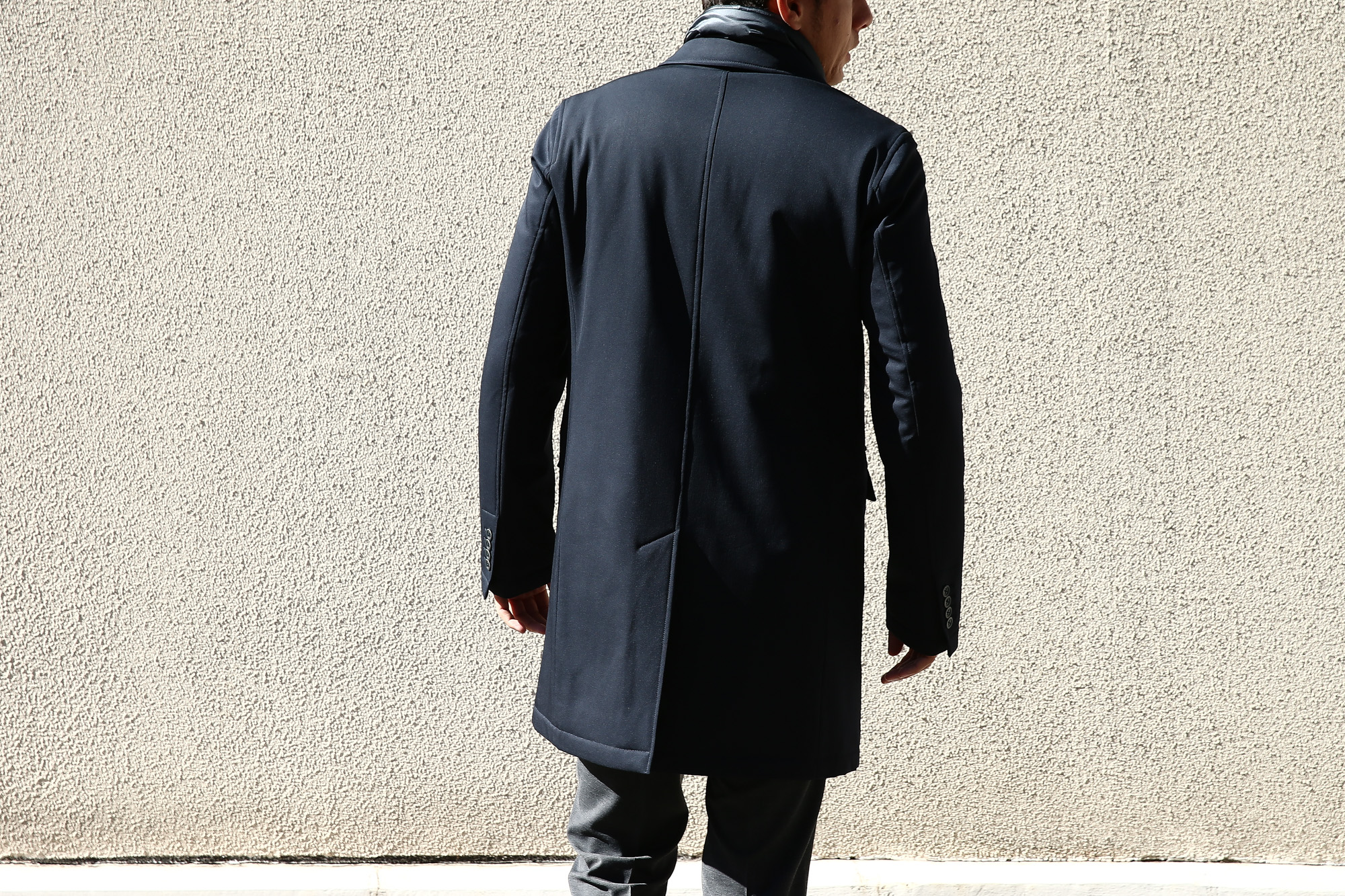 HERNO(ヘルノ) 【CA0057U】 Chester coat チェスターコート LoroPiana ロロピアーナ STORM SYSTEM WOOL HERNO TECH 中綿入り ウール チェスターコート NAVY (ネイビー・9290) Made in italy (イタリア製) 2017 秋冬新作　愛知 名古屋 Alto e Diritto アルト エ デリット herno ヘルノ ダウンコート ビジネススタイル