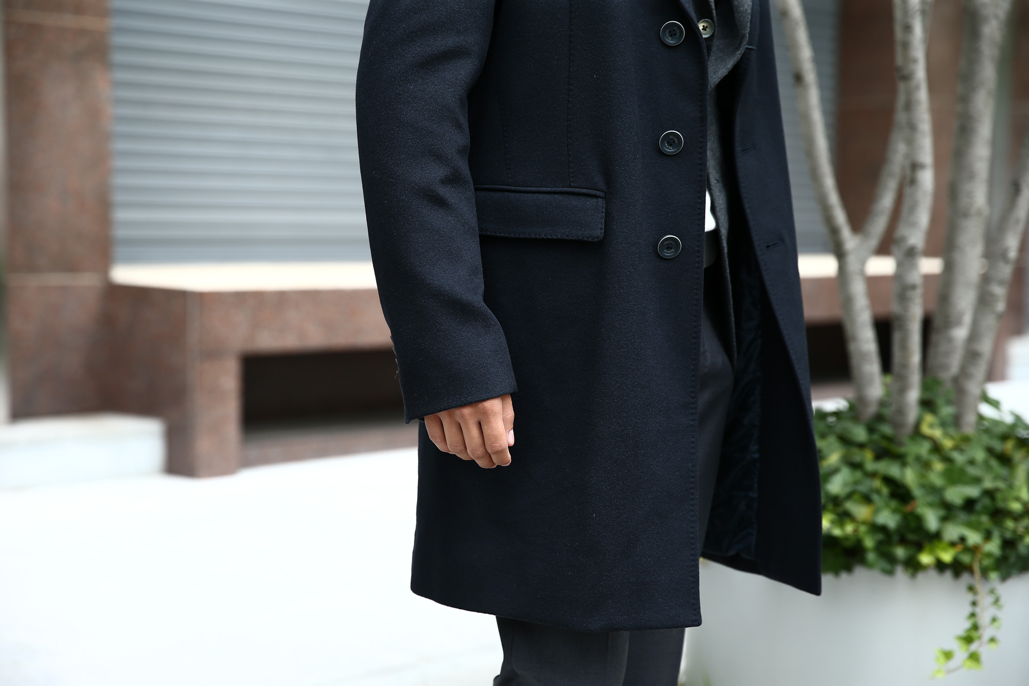 【HERNO // ヘルノ】 CA0058U Cashmere Chester coat カシミア チェスターコート PIACENZA ピアツェンツァ CASHMERE DROPGLIDE NYLON ULTRALIGHT 中綿入り カシミア チェスターコート NAVY (ネイビー・9200) Made in italy (イタリア製) 2017 秋冬新作 愛知 名古屋 Alto e Diritto アルト エ デリット herno ヘルノ ダウンコート ビジネススタイル