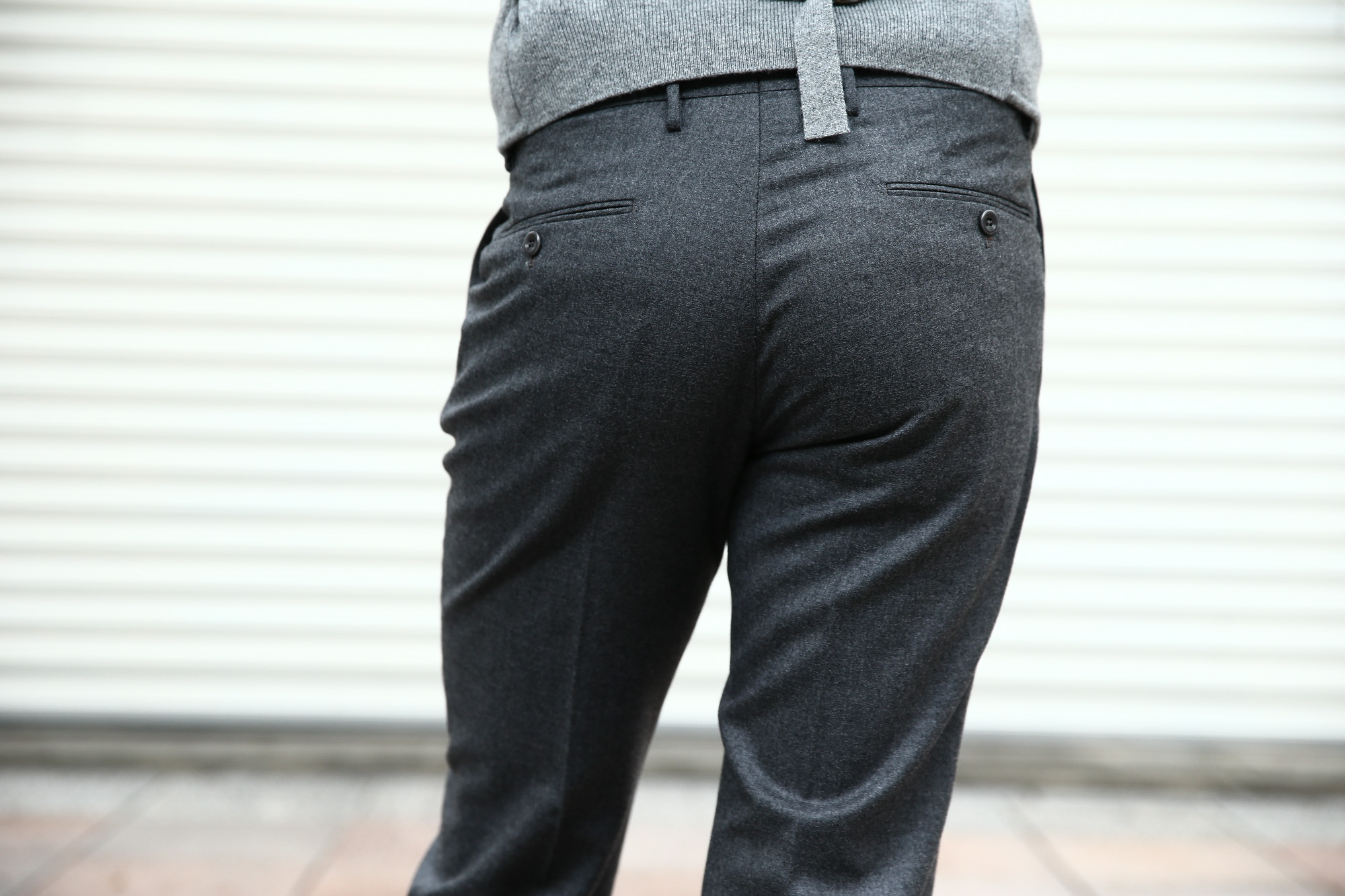 【INCOTEX // インコテックス】 N35 SLIM FIT (1NT035) S120’S HIGH COMFORT FLANNEL ストレッチ フランネル ウール スラックス MEDIUM GRAY (ミディアムグレー・910) 2017 秋冬新作　incotex インコテックス スラックス 愛知 名古屋 Alto e Diritto アルト エ デリット グレスラ