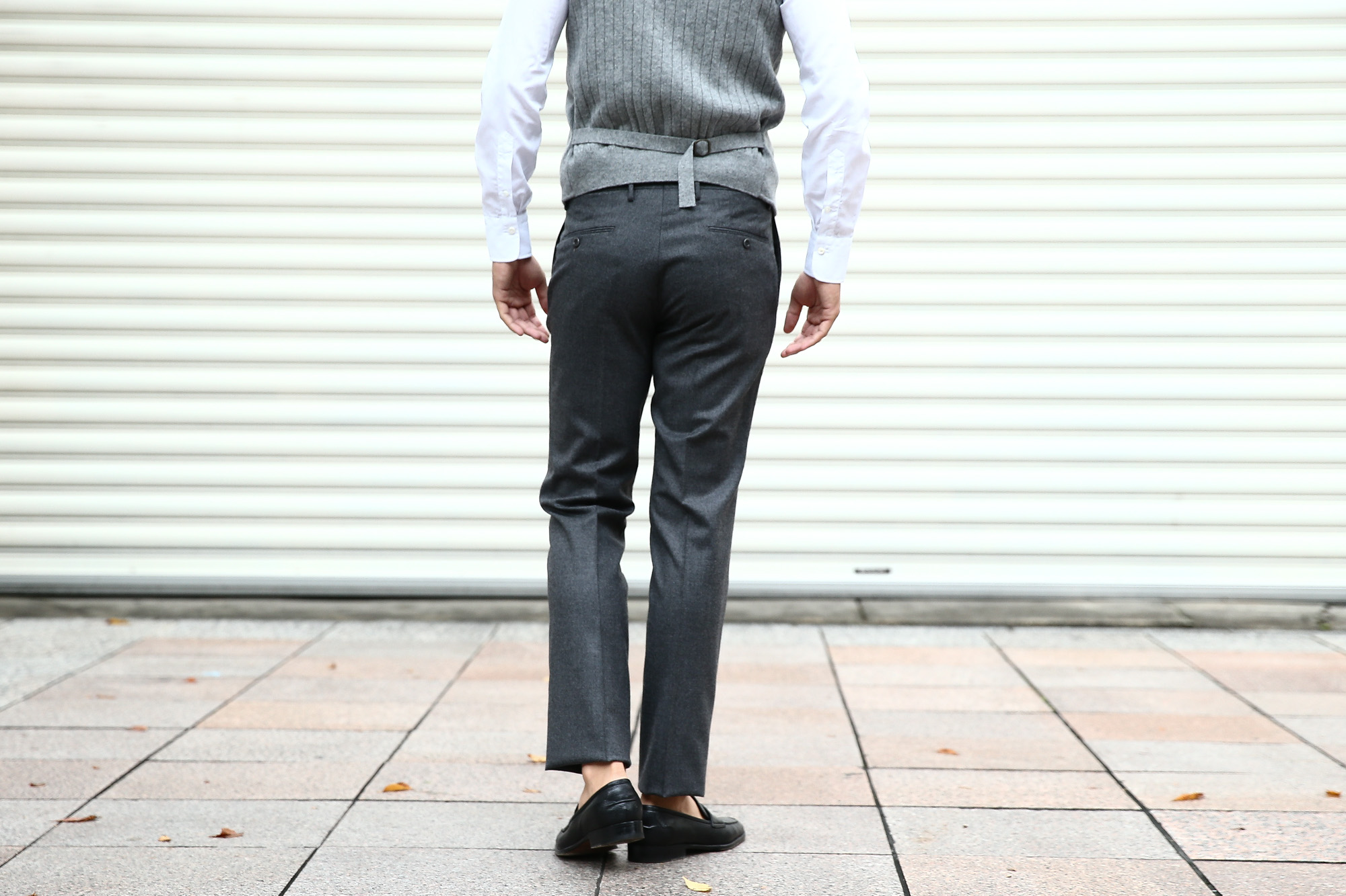 【INCOTEX // インコテックス】 N35 SLIM FIT (1NT035) S120’S HIGH COMFORT FLANNEL ストレッチ フランネル ウール スラックス MEDIUM GRAY (ミディアムグレー・910) 2017 秋冬新作　incotex インコテックス スラックス 愛知 名古屋 Alto e Diritto アルト エ デリット グレスラ