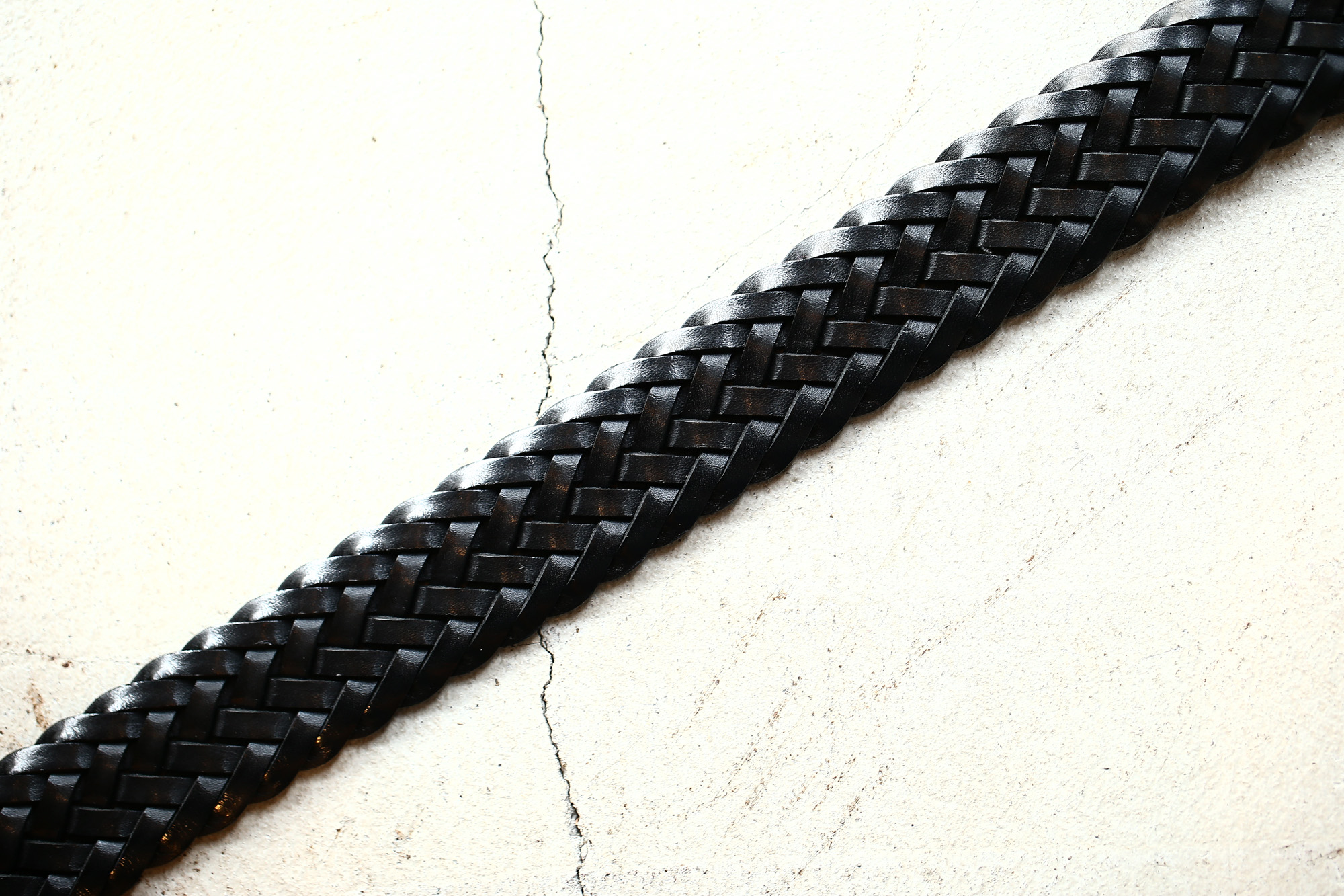 J&M DAVIDSON (ジェイアンドエムデヴィッドソン) ENVELOPE BUCKLE TIP END PLAITED BELT 30MM (エンベロープバックルチップエンドプレーテッドベルト 30mm)  57301 COWHIDE LEATHER (カウハイドレザー) プンターレ メッシュベルト BLACK (ブラック・999) Made in italy (イタリア製) 2017 秋冬新作 愛知 名古屋 Alto e Diritto アルト エ デリット jmdavidson ジェイエムデヴィッドソン ベルト メッシュ