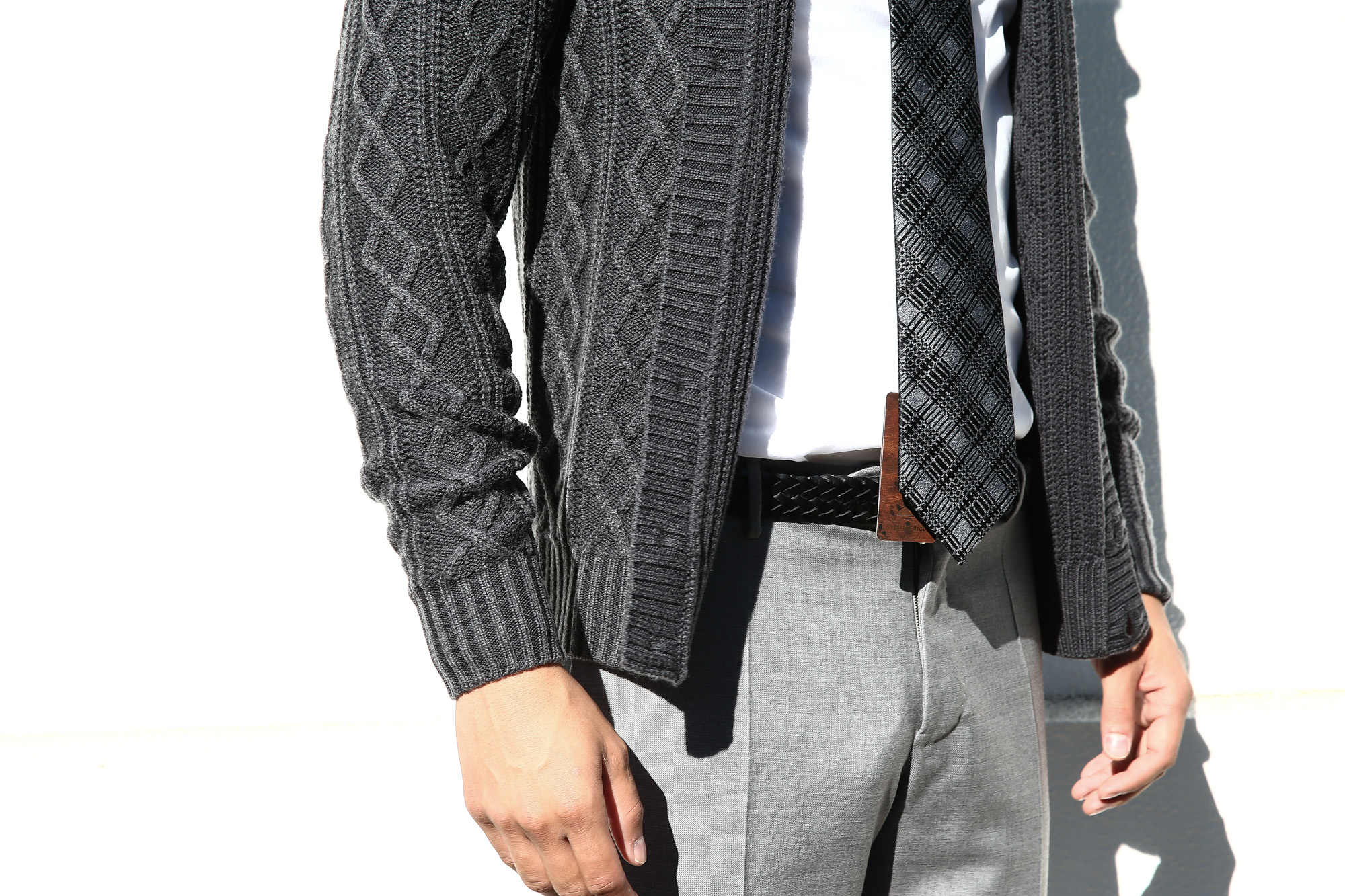 ZANONE (ザノーネ) Shawl Collar Cardigan (ショールカラーカーディガン) VIRGIN WOOL 100% ミドルゲージ ケーブル ニット カーディガン CHARCOAL (チャコール・Z0006) made in italy (イタリア製) 2017 秋冬新作 zanone ザノーネ 愛知 名古屋 Alto e Diritto アルト エ デリット ニット キョウト