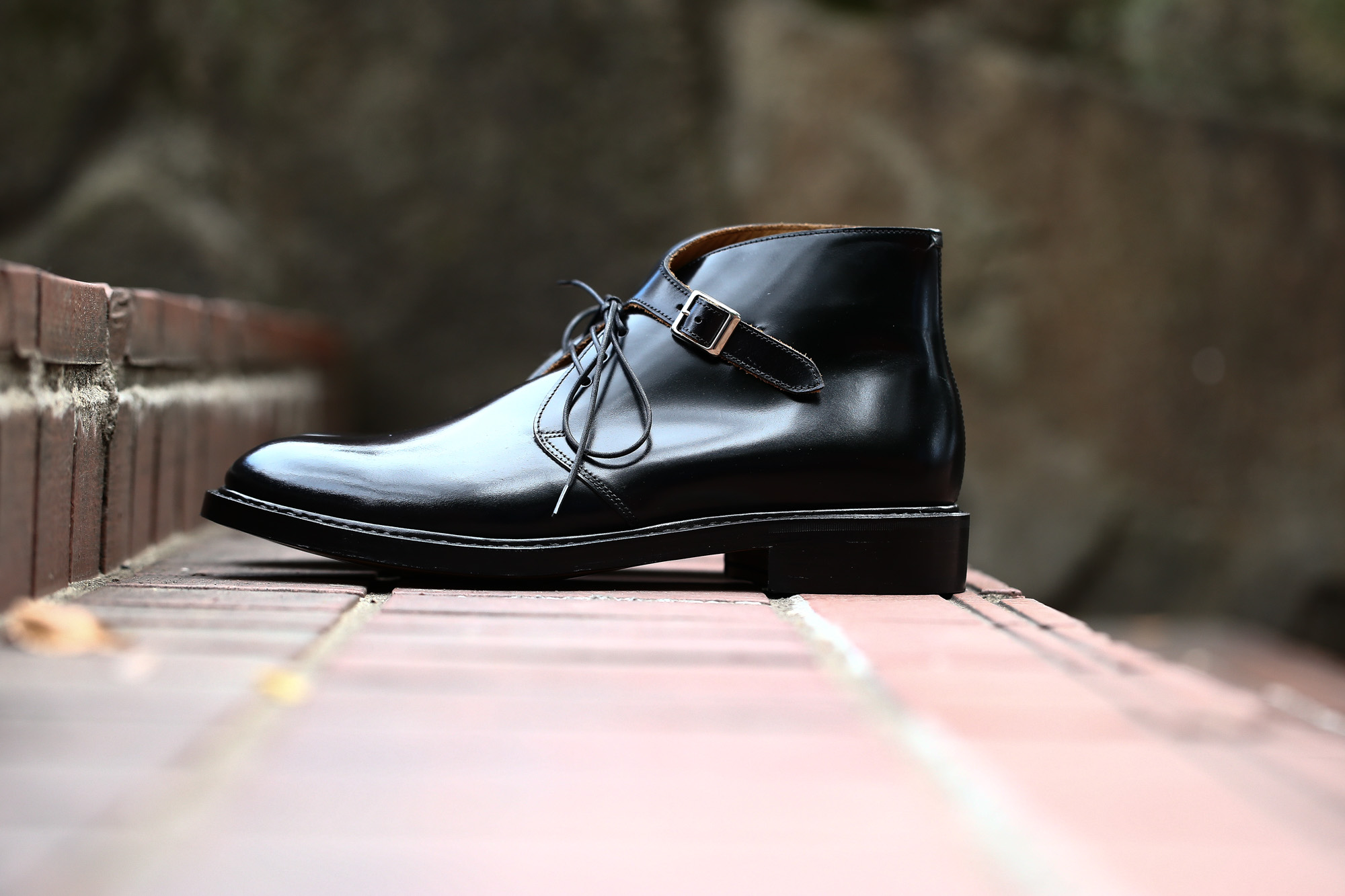 Cuervo (クエルボ) 【Derringer Cordovan / デリンジャー コードバン】　Shell Cordovan シェルコードバンレザー Goodyear Welt Process  Double Leather Sole Chukka Boots チャッカブーツ  BLACK(ブラック・BLK) MADE IN JAPAN(日本製) 2017 秋冬新作 愛知 名古屋 Alto e Diritto アルト エ デリット クエルボ　チャッカブーツ コードバン 5(24),5.5(24.5),6(25),6.5(25.5),7(26),7.5(26.5),8(27),8.5(27.5),9(28)