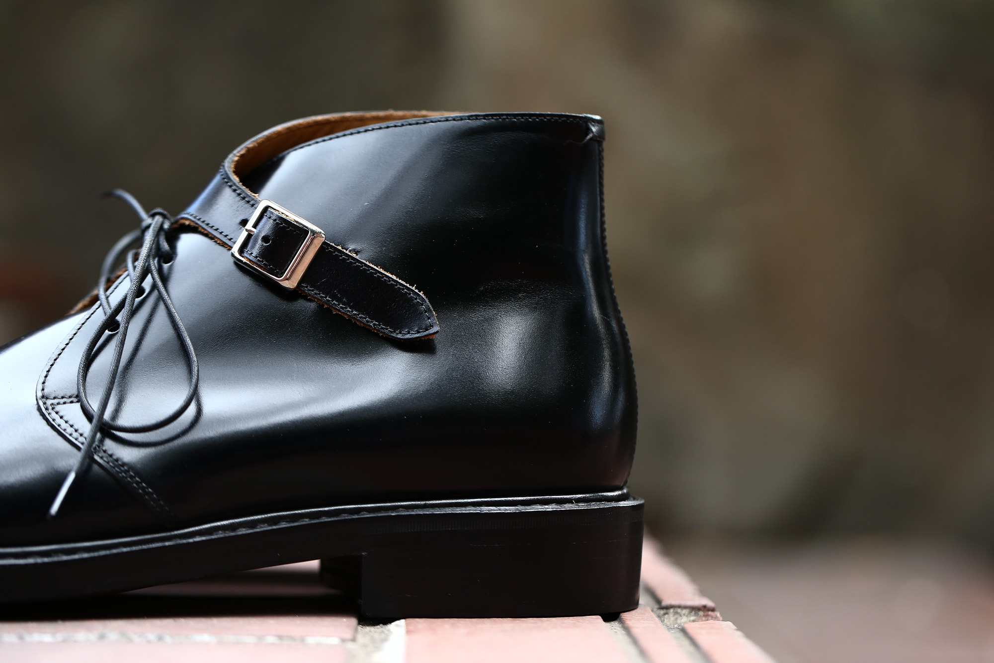 Cuervo (クエルボ) 【Derringer Cordovan / デリンジャー コードバン】　Shell Cordovan シェルコードバンレザー Goodyear Welt Process  Double Leather Sole Chukka Boots チャッカブーツ  BLACK(ブラック・BLK) MADE IN JAPAN(日本製) 2017 秋冬新作 愛知 名古屋 Alto e Diritto アルト エ デリット クエルボ　チャッカブーツ コードバン 5(24),5.5(24.5),6(25),6.5(25.5),7(26),7.5(26.5),8(27),8.5(27.5),9(28)