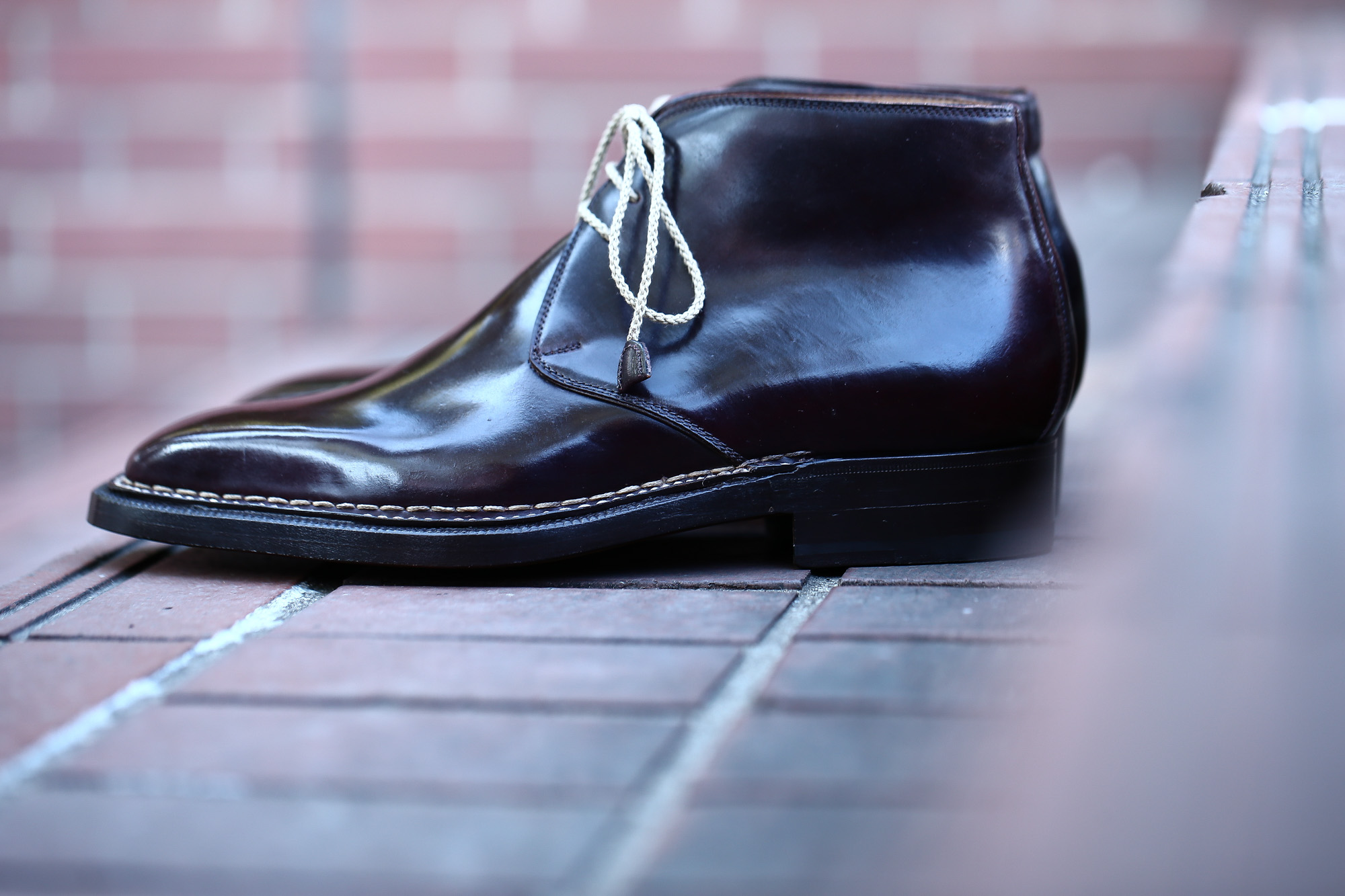 【ENZO BONAFE // エンツォボナフェ】 ART.3722 Chukka boots チャッカブーツ Horween Shell Cordovan Leather ホーウィン社 シェルコードバンレザー ノルベジェーゼ製法 チャッカブーツ コードバンブーツ No.8(バーガンディー)  made in italy (イタリア製) 2017 秋冬新作 愛知 名古屋 Alto e Diritto アルト エ デリット エンツォボナフェ コードバン チャッカ　5.5,6,6.5,7,7.5,8,8.5,9,9.5