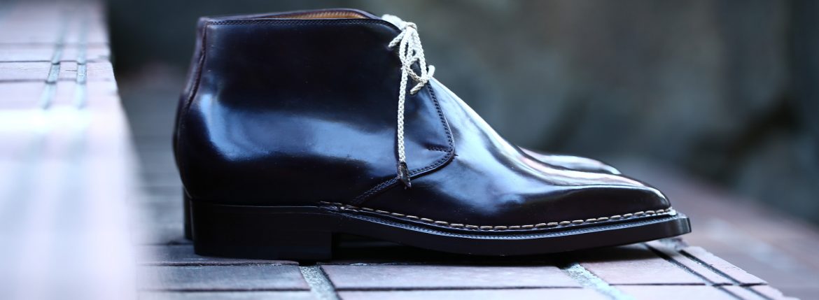 【ENZO BONAFE // エンツォボナフェ】 ART.3722 Chukka boots チャッカブーツ Horween Shell Cordovan Leather ホーウィン社 シェルコードバンレザー ノルベジェーゼ製法 チャッカブーツ コードバンブーツ No.8(バーガンディー) made in italy (イタリア製) 2017 秋冬新作 愛知 名古屋 ZODIAC ゾディアック エンツォボナフェ コードバン チャッカ　5.5,6,6.5,7,7.5,8,8.5,9,9.5