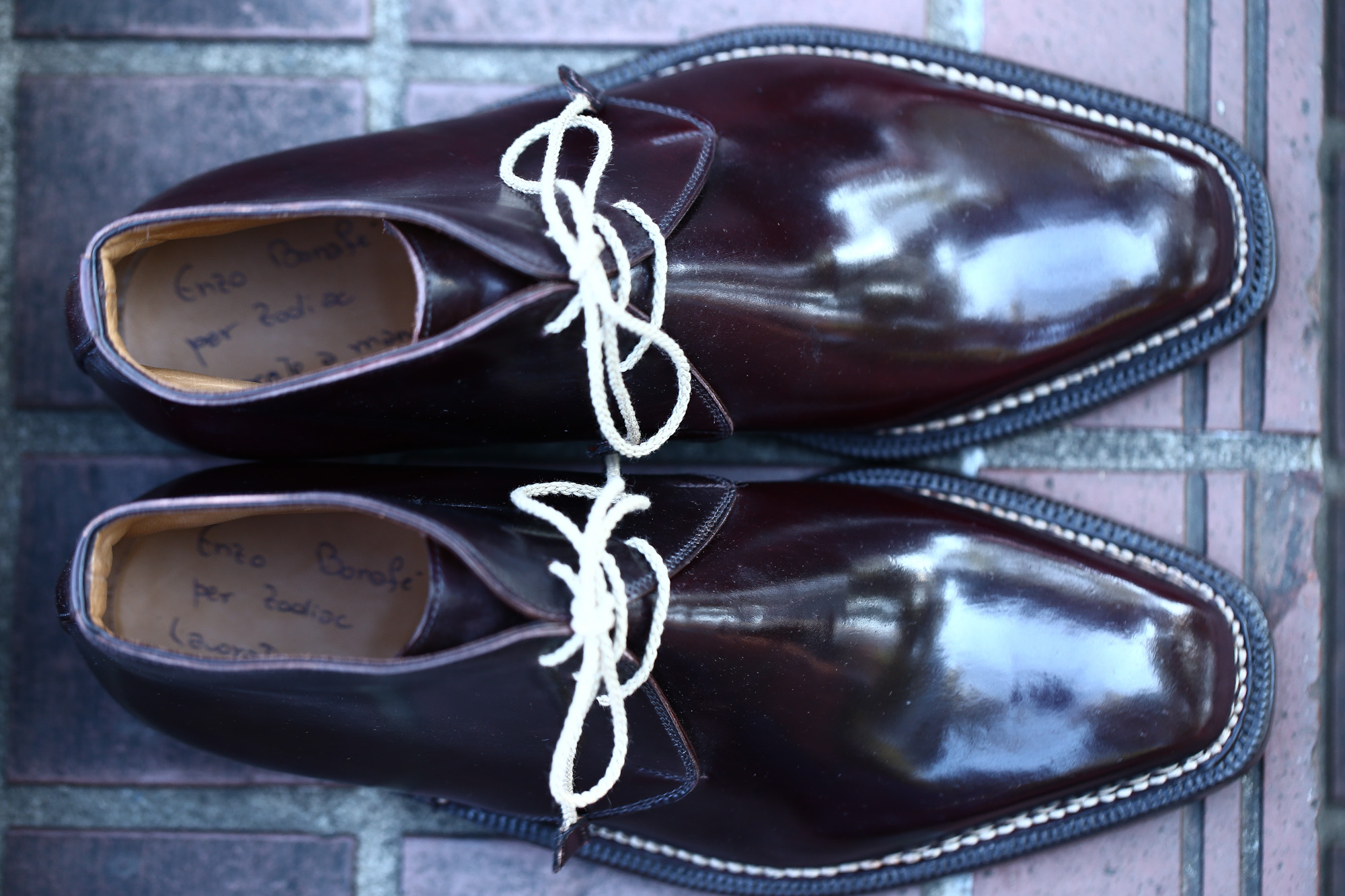 【ENZO BONAFE // エンツォボナフェ】 ART.3722 Chukka boots チャッカブーツ Horween Shell Cordovan Leather ホーウィン社 シェルコードバンレザー ノルベジェーゼ製法 チャッカブーツ コードバンブーツ No.8(バーガンディー)  made in italy (イタリア製) 2017 秋冬新作 愛知 名古屋 Alto e Diritto アルト エ デリット エンツォボナフェ コードバン チャッカ　5.5,6,6.5,7,7.5,8,8.5,9,9.5