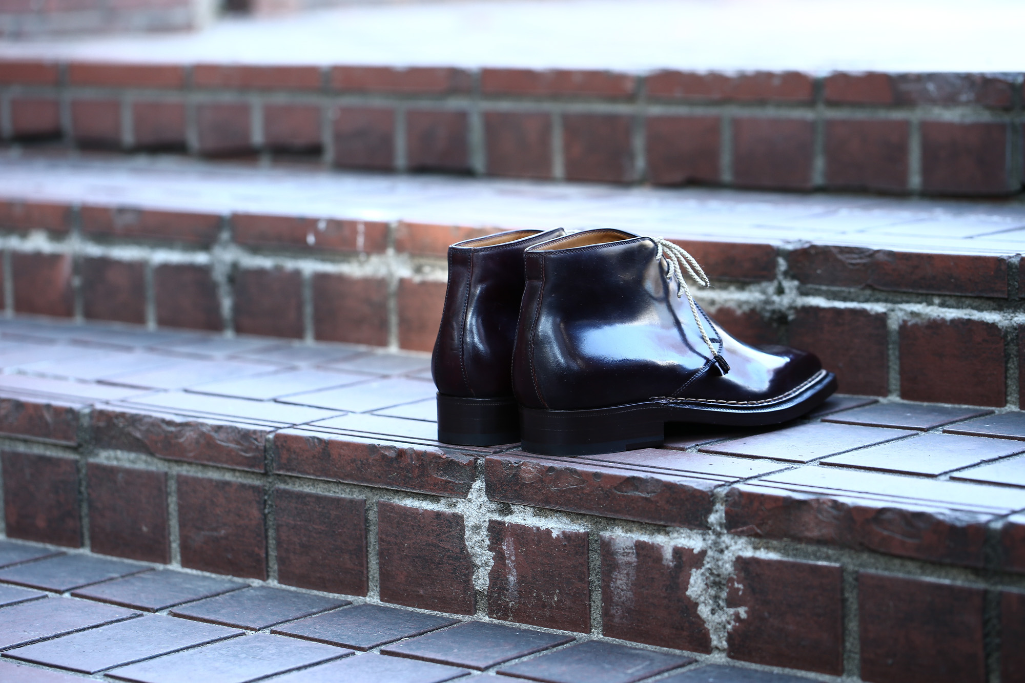 【ENZO BONAFE // エンツォボナフェ】 ART.3722 Chukka boots チャッカブーツ Horween Shell Cordovan Leather ホーウィン社 シェルコードバンレザー ノルベジェーゼ製法 チャッカブーツ コードバンブーツ No.8(バーガンディー)  made in italy (イタリア製) 2017 秋冬新作 愛知 名古屋 Alto e Diritto アルト エ デリット エンツォボナフェ コードバン チャッカ　5.5,6,6.5,7,7.5,8,8.5,9,9.5