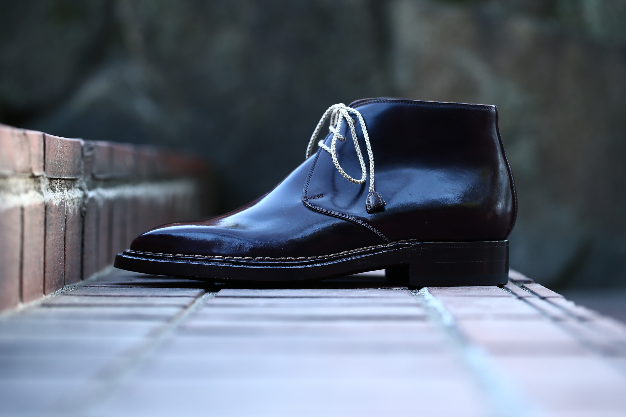 【ENZO BONAFE // エンツォボナフェ】 ART.3722 Chukka boots チャッカブーツ Horween Shell Cordovan Leather ホーウィン社 シェルコードバンレザー ノルベジェーゼ製法 チャッカブーツ コードバンブーツ No.8(バーガンディー)  made in italy (イタリア製) 2017 秋冬新作 愛知 名古屋 Alto e Diritto アルト エ デリット エンツォボナフェ コードバン チャッカ　5.5,6,6.5,7,7.5,8,8.5,9,9.5