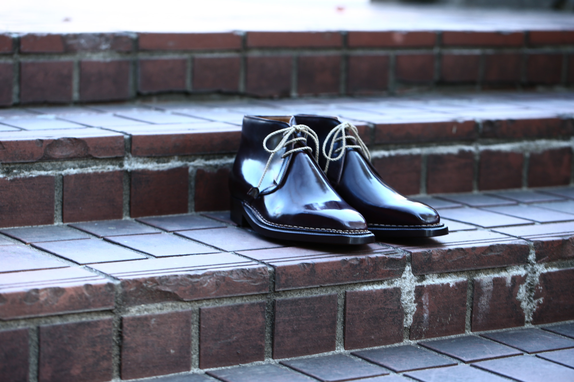 【ENZO BONAFE // エンツォボナフェ】 ART.3722 Chukka boots チャッカブーツ Horween Shell Cordovan Leather ホーウィン社 シェルコードバンレザー ノルベジェーゼ製法 チャッカブーツ コードバンブーツ No.8(バーガンディー)  made in italy (イタリア製) 2017 秋冬新作 愛知 名古屋 Alto e Diritto アルト エ デリット エンツォボナフェ コードバン チャッカ　5.5,6,6.5,7,7.5,8,8.5,9,9.5