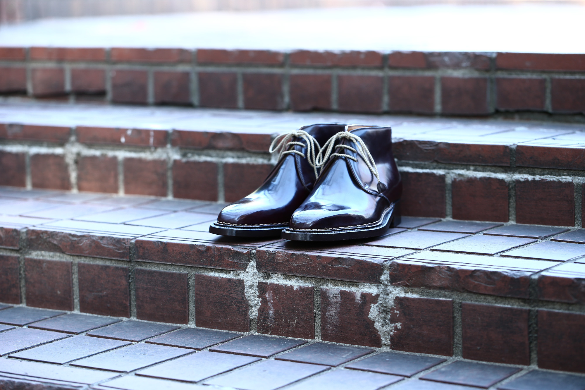 【ENZO BONAFE // エンツォボナフェ】 ART.3722 Chukka boots チャッカブーツ Horween Shell Cordovan Leather ホーウィン社 シェルコードバンレザー ノルベジェーゼ製法 チャッカブーツ コードバンブーツ No.8(バーガンディー)  made in italy (イタリア製) 2017 秋冬新作 愛知 名古屋 Alto e Diritto アルト エ デリット エンツォボナフェ コードバン チャッカ　5.5,6,6.5,7,7.5,8,8.5,9,9.5