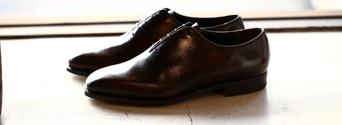 ENZO BONAFE(エンツォボナフェ) ART.3725 Bonaudo Museum Calf Leather(ボナウド社ミュージアムカーフレザー) ホールカット シューズ DARKBROWN(ダークブラウン) 【8 1/2/ご予約オーダー分入荷】 enzobonafe エンツォボナフェ eb30 ミュージアムカーフ 愛知 名古屋 ZODIAC ゾディアック