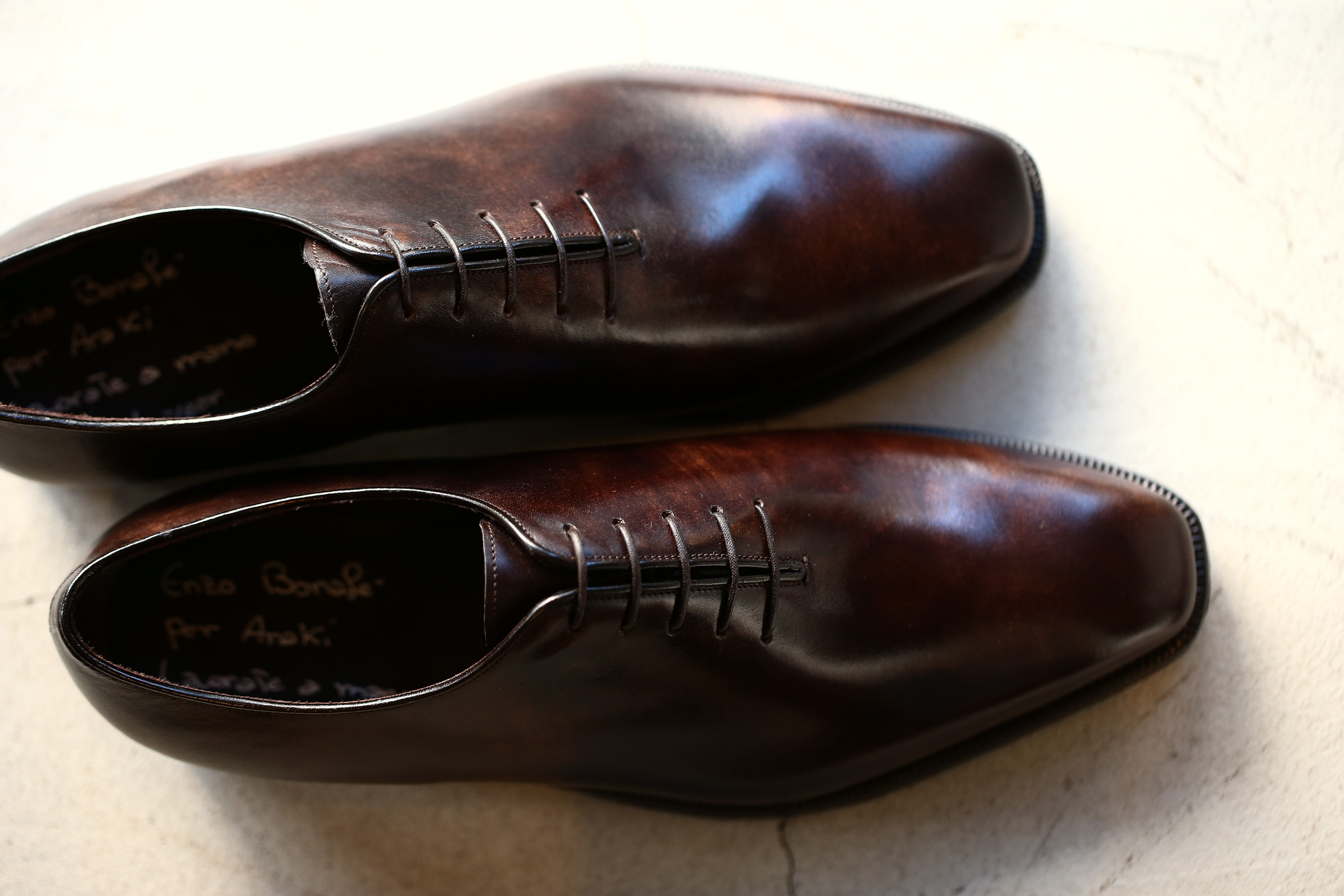 ENZO BONAFE(エンツォボナフェ) ART.3725 Bonaudo Museum Calf Leather(ボナウド社ミュージアムカーフレザー) ホールカット シューズ DARKBROWN(ダークブラウン) 【8 1/2/ご予約オーダー分入荷】 enzobonafe エンツォボナフェ eb30 ミュージアムカーフ 愛知 名古屋 Alto e Diritto アルト エ デリット