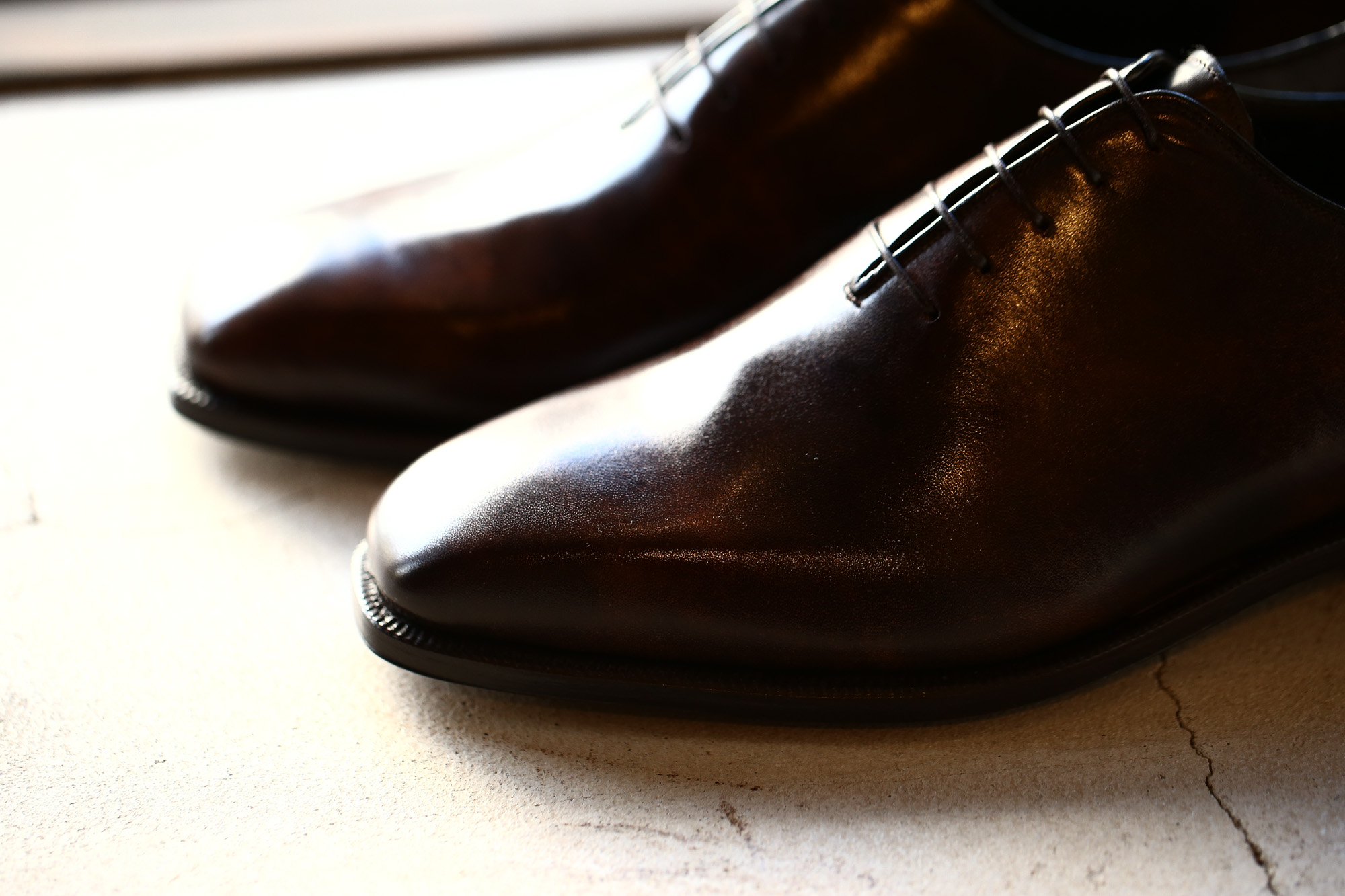 ENZO BONAFE(エンツォボナフェ) ART.3725 Bonaudo Museum Calf Leather(ボナウド社ミュージアムカーフレザー) ホールカット シューズ DARKBROWN(ダークブラウン) 【8 1/2/ご予約オーダー分入荷】 enzobonafe エンツォボナフェ eb30 ミュージアムカーフ 愛知 名古屋 Alto e Diritto アルト エ デリット