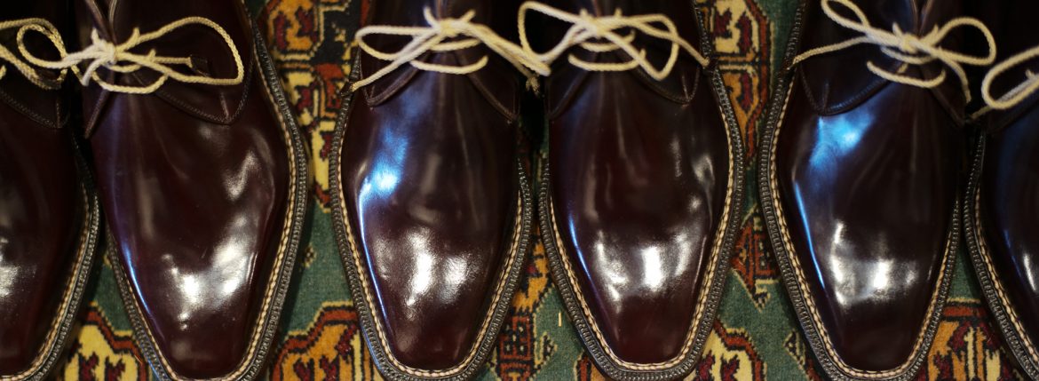 【ENZO BONAFE / エンツォボナフェ】 ART.3722 Chukka boots チャッカブーツ Horween Shell Cordovan Leather ホーウィン社 シェルコードバンレザー ノルベジェーゼ製法 チャッカブーツ コードバンブーツ No.8(バーガンディー) made in italy (イタリア製) 2017 秋冬新作 愛知 名古屋 ZODIAC ゾディアック エンツォボナフェ コードバン チャッカ　5.5,6,6.5,7,7.5,8,8.5,9,9.5