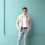 【Radice // ラディーチェ】 M-65 Suede Leather Jacket スエードラムナッパレザー ミリタリージャケット GRIGIO (ベージュ) MADE IN ITALY (イタリア製) 2017 秋冬新作のイメージ