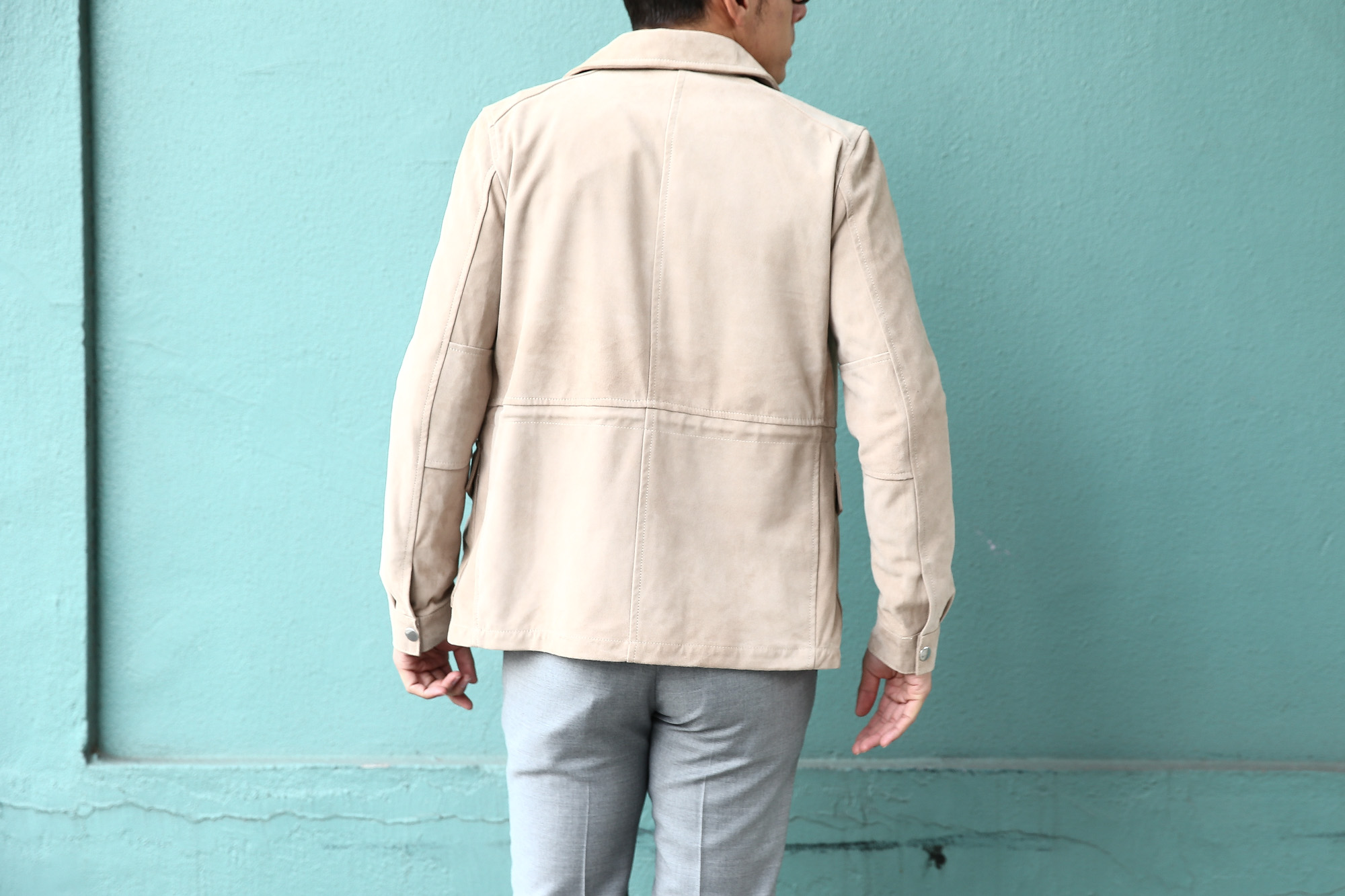 【Radice // ラディーチェ】 M-65 Suede Leather Jacket スエードラムナッパレザー ミリタリージャケット GRIGIO (ベージュ) MADE IN ITALY (イタリア製) 2017 秋冬新作 radice ラディーチェ 愛知 名古屋 Alto e Diritto アルト エ デリット