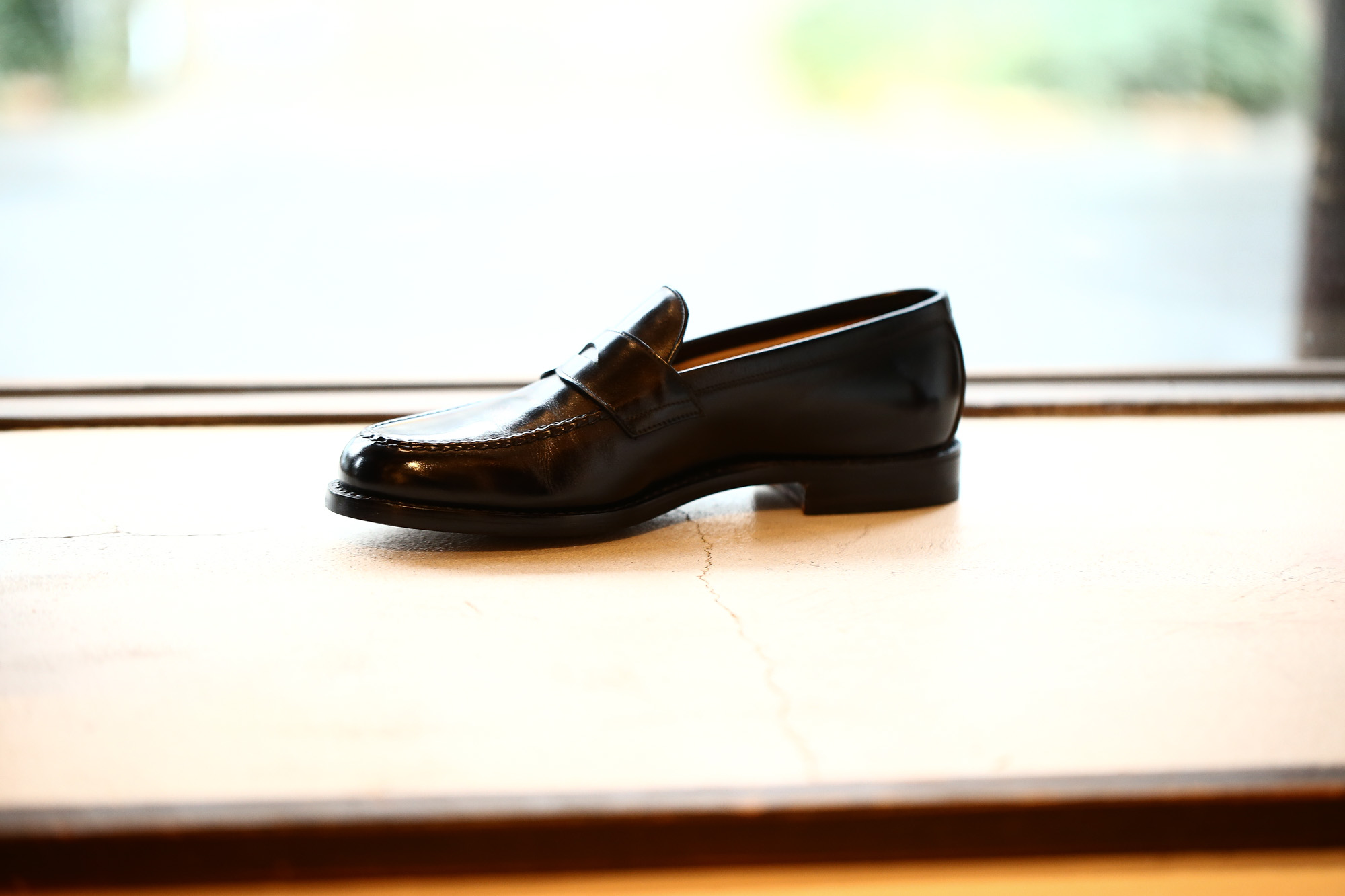 ENZO BONAFE(エンツォボナフェ) ART.3713 Coin Loafer コインローファー Crocodile クロコダイル エキゾチックレザーシューズ BLACK・999(ブラック・999) made in italy(イタリア製) 2018秋冬 enzobonafe クロコ クロコローファー 愛知 名古屋 Alto e Diritto アルト エ デリット