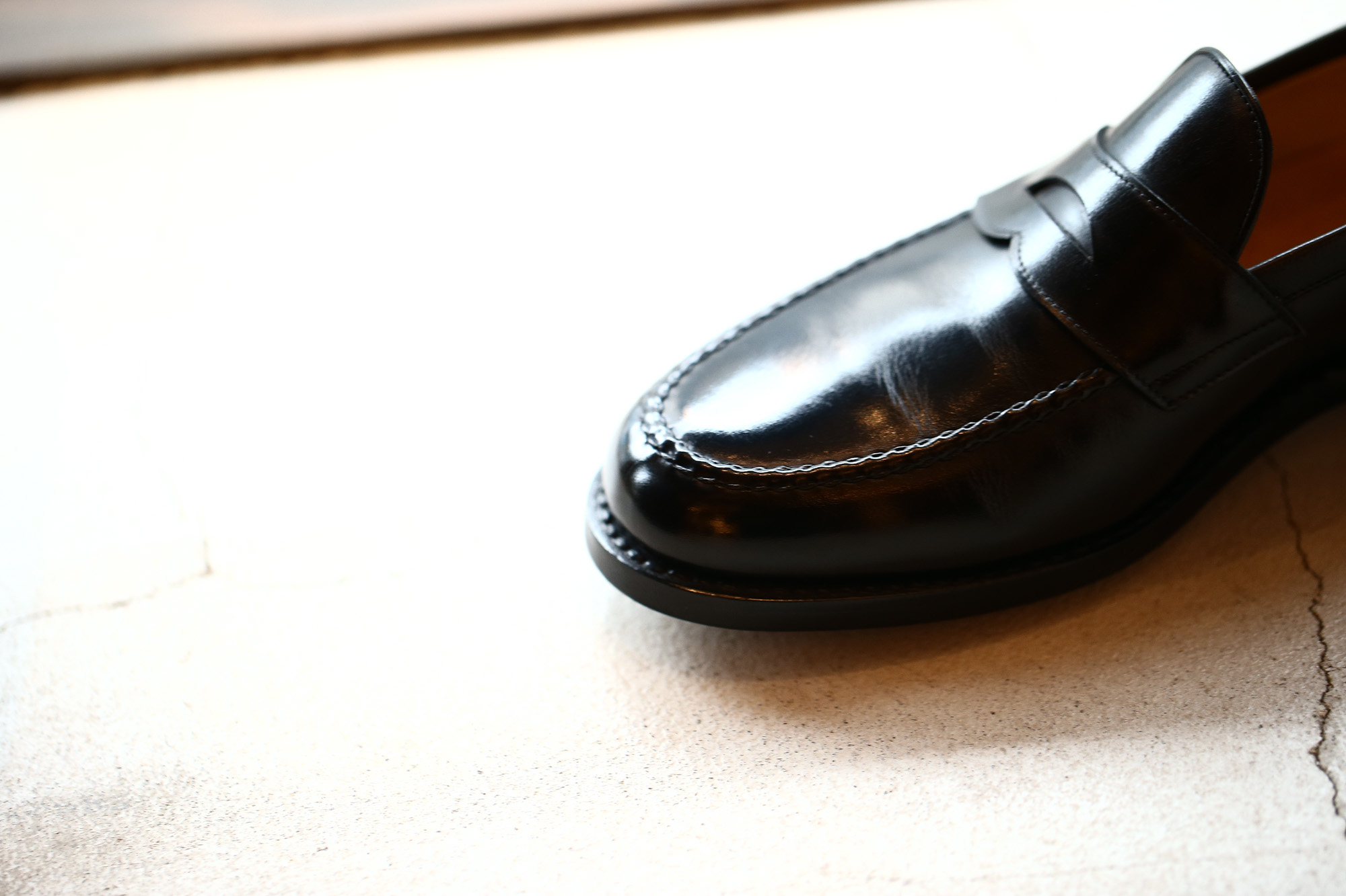 ENZO BONAFE(エンツォボナフェ) ART.3713 Coin Loafer コインローファー Crocodile クロコダイル エキゾチックレザーシューズ BLACK・999(ブラック・999) made in italy(イタリア製) 2018秋冬 enzobonafe クロコ クロコローファー 愛知 名古屋 Alto e Diritto アルト エ デリット