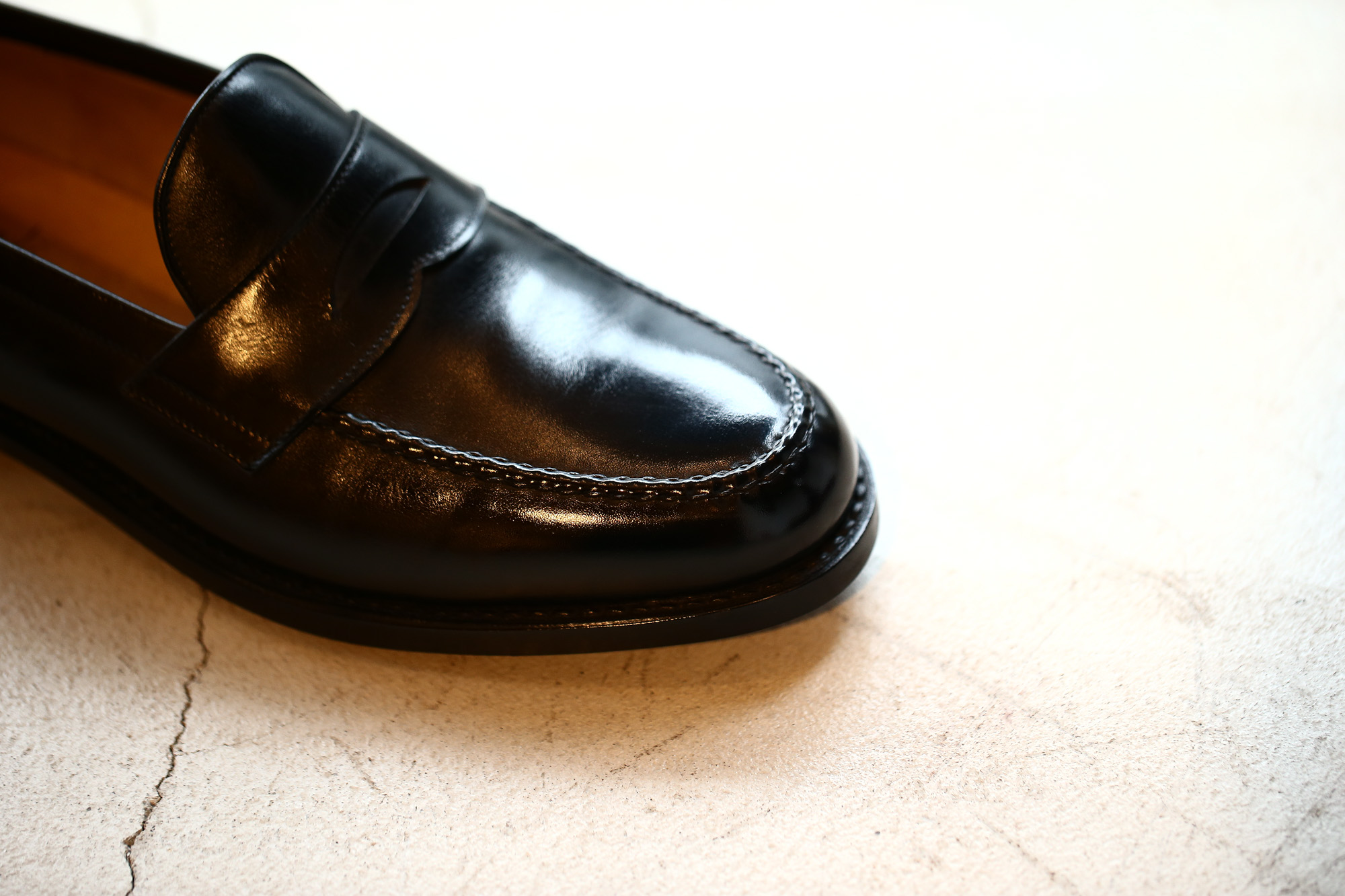 ENZO BONAFE(エンツォボナフェ) ART.3713 Coin Loafer コインローファー Crocodile クロコダイル エキゾチックレザーシューズ BLACK・999(ブラック・999) made in italy(イタリア製) 2018秋冬 enozobonafe クロコ クロコローファー 愛知 名古屋 Alto e Diritto アルト エ デリット