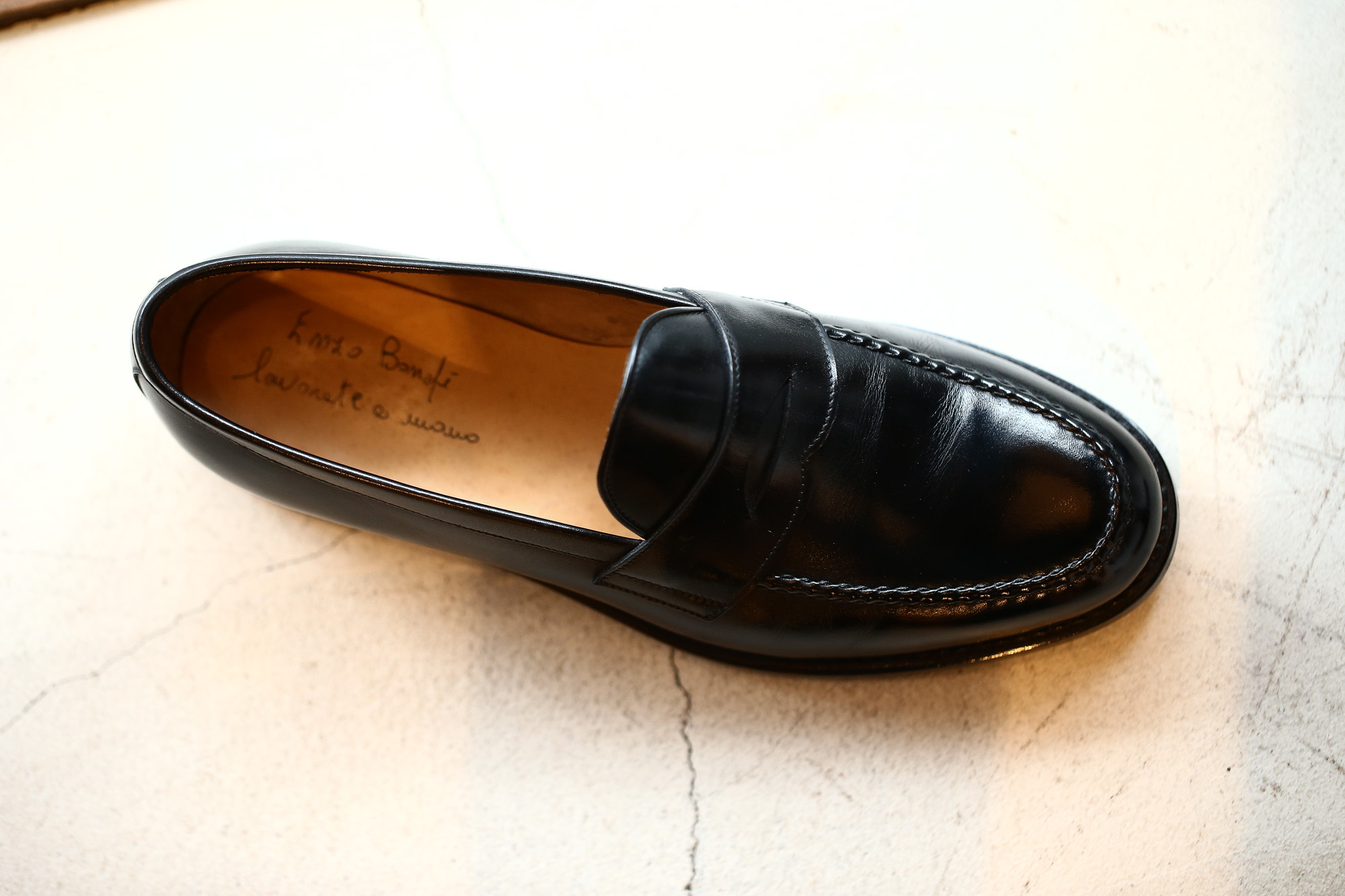 ENZO BONAFE(エンツォボナフェ) ART.3713 Coin Loafer コインローファー Crocodile クロコダイル エキゾチックレザーシューズ BLACK・999(ブラック・999) made in italy(イタリア製) 2018秋冬 enzobonafe クロコ クロコローファー 愛知 名古屋 Alto e Diritto アルト エ デリット