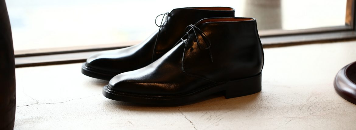 ENZO BONAFE(エンツォボナフェ) ART.3722 Chukka boots チャッカブーツ TEJUS テジュー リザードレザー ノルベジェーゼ製法 コードバンブーツ BLACK(ブラック) made in italy (イタリア製) 2018 秋冬 enzobonafe ボナフェ ブーツ チャッカ 愛知 名古屋 ZODIAC ゾディアック ドカゲ リザード