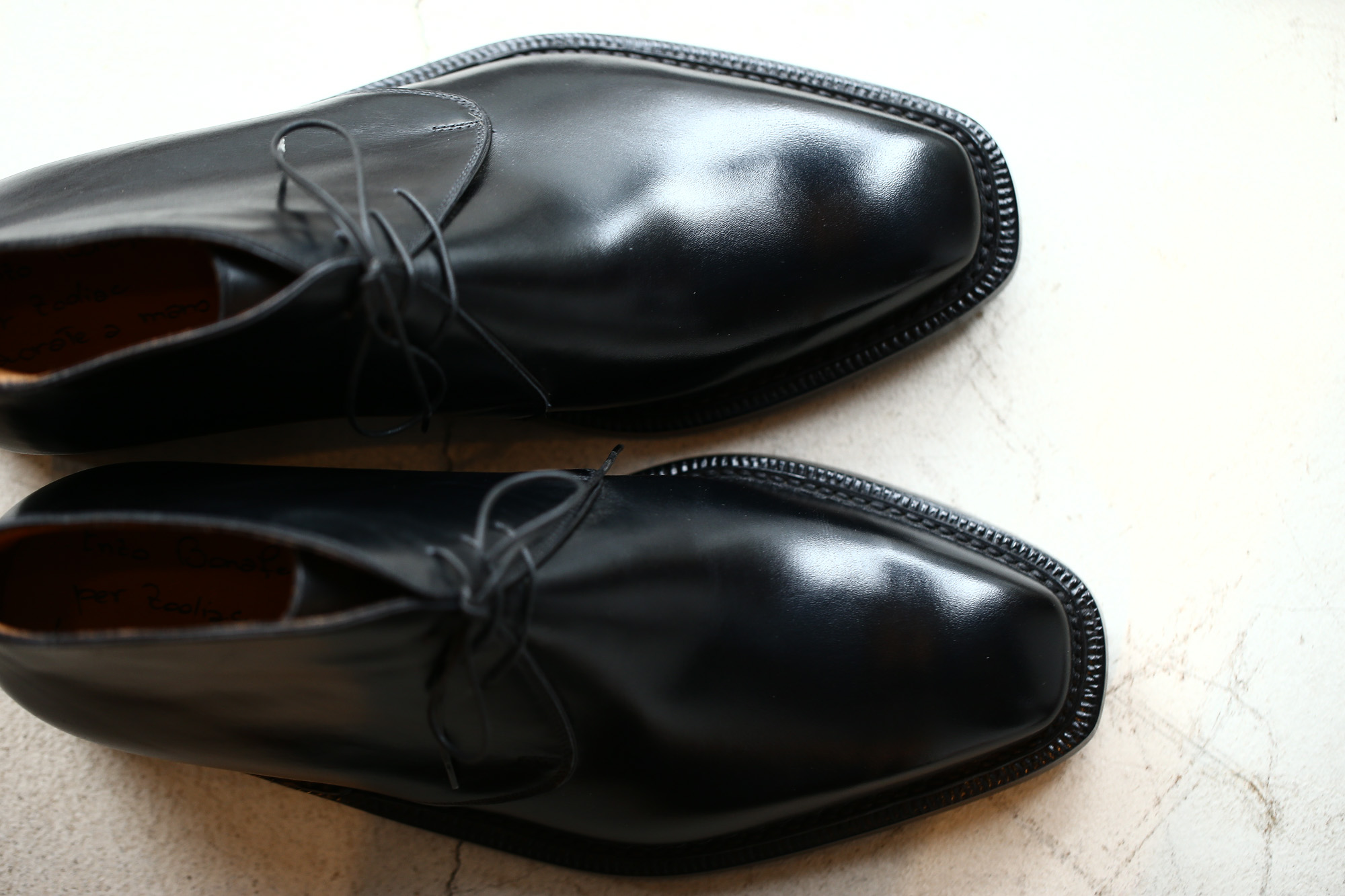 ENZO BONAFE(エンツォボナフェ) ART.3722 Chukka boots チャッカブーツ TEJUS テジュー リザードレザー ノルベジェーゼ製法 コードバンブーツ BLACK(ブラック) made in italy (イタリア製) 2018 秋冬 enzobonafe ボナフェ ブーツ チャッカ 愛知 名古屋 Alto e Diritto アルト エ デリット ドカゲ リザード