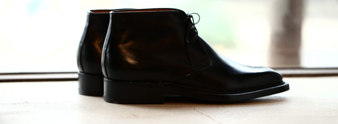 ENZO BONAFE(エンツォボナフェ) ART.3722 Chukka boots チャッカブーツ TEJUS テジュー リザードレザー ノルベジェーゼ製法 コードバンブーツ BLACK(ブラック) made in italy (イタリア製) 2018 秋冬 enzobonafe ボナフェ ブーツ チャッカ 愛知 名古屋 ZODIAC ゾディアック ドカゲ リザード