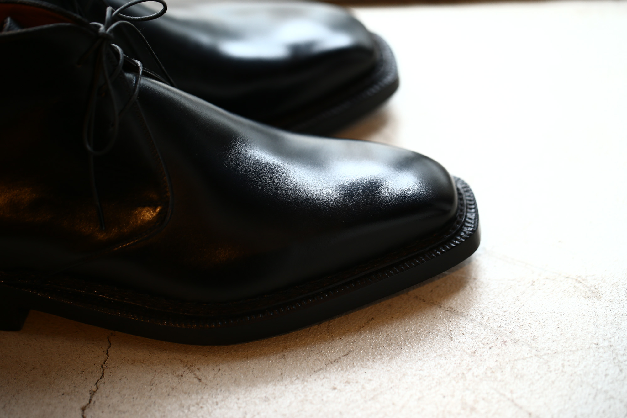 ENZO BONAFE(エンツォボナフェ) ART.3722 Chukka boots チャッカブーツ TEJUS テジュー リザードレザー ノルベジェーゼ製法 コードバンブーツ BLACK(ブラック) made in italy (イタリア製) 2018 秋冬 enzobonafe ボナフェ ブーツ チャッカ 愛知 名古屋 Alto e Diritto アルト エ デリット ドカゲ リザード