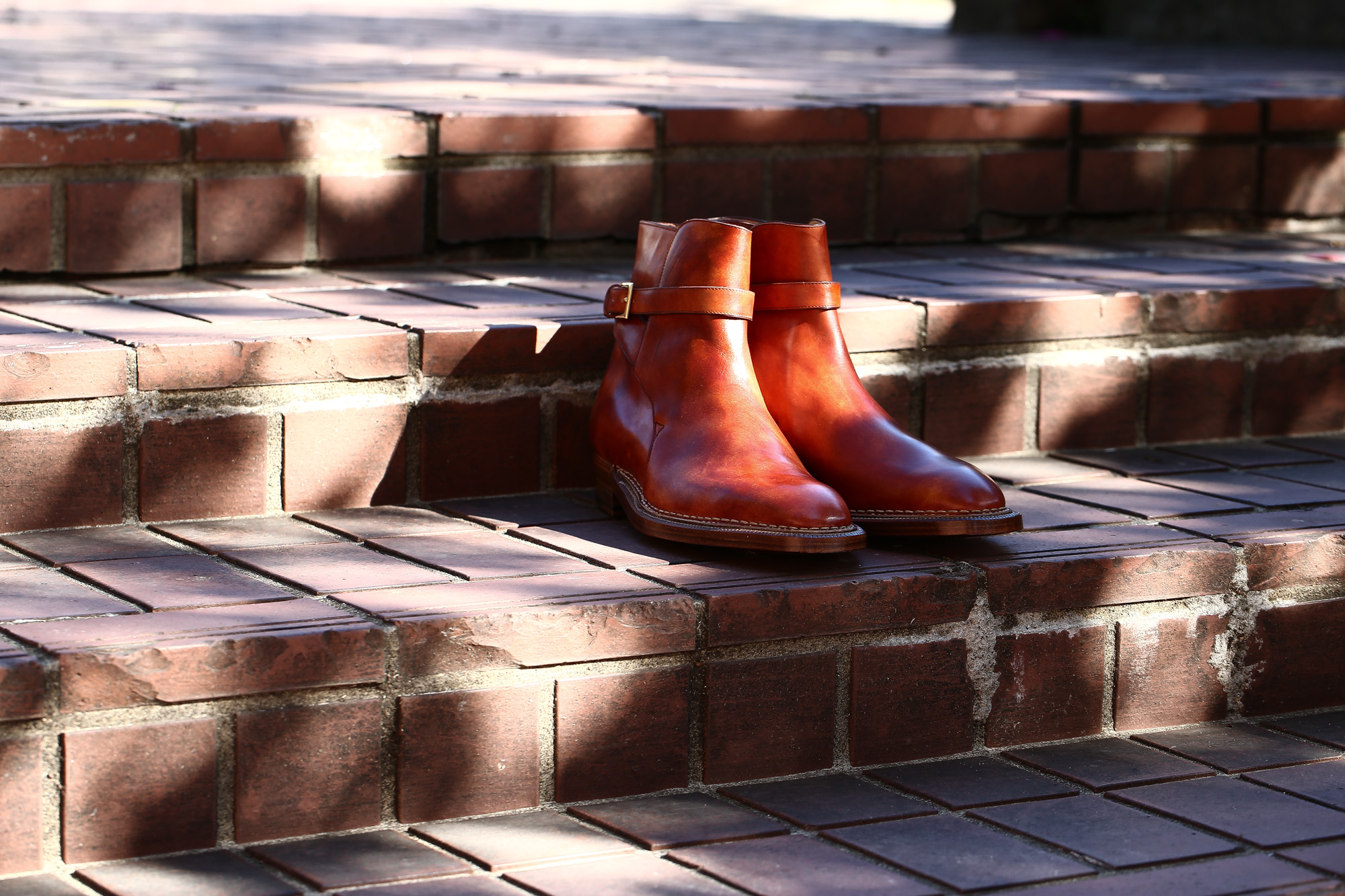 ENZO BONAFE (エンツォボナフェ) ART.EB-13 【Jodhpur boots】 BONAUDO MUSEUM CALF LEATHER ボナウド社ミュージアムカーフレザー ジョッパーブーツ NEW GOLD (ニューゴールド) made in italy (イタリア製) 2018 春夏新作 enozbonafe eb13 ジョッパーブーツ ブーツ 愛知 名古屋 Alto e Diritto アルト エ デリット