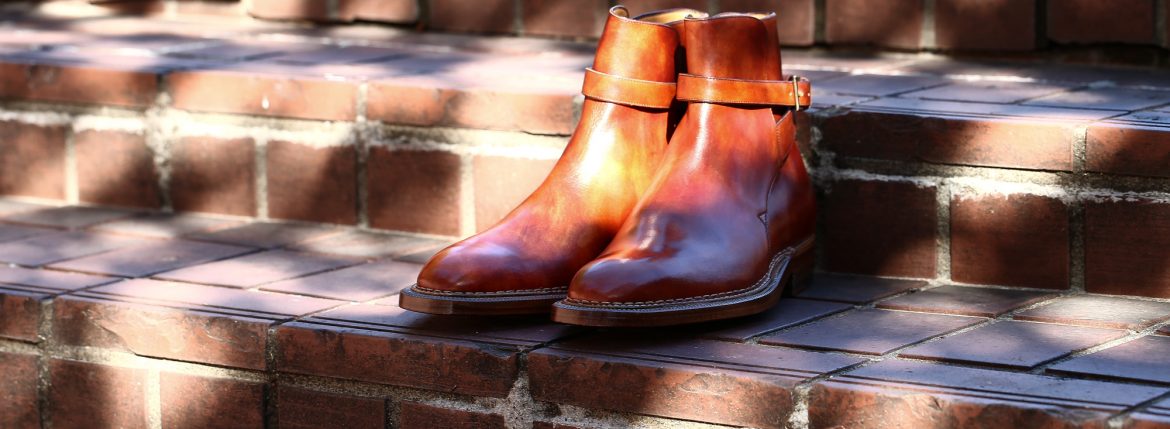 ENZO BONAFE (エンツォボナフェ) ART.EB-13 【Jodhpur boots】 BONAUDO MUSEUM CALF LEATHER ボナウド社ミュージアムカーフレザー ジョッパーブーツ NEW GOLD (ニューゴールド) made in italy (イタリア製) 2018 春夏新作 enozbonafe eb13 ジョッパーブーツ ブーツ 愛知 名古屋 ZODIAC ゾディアック