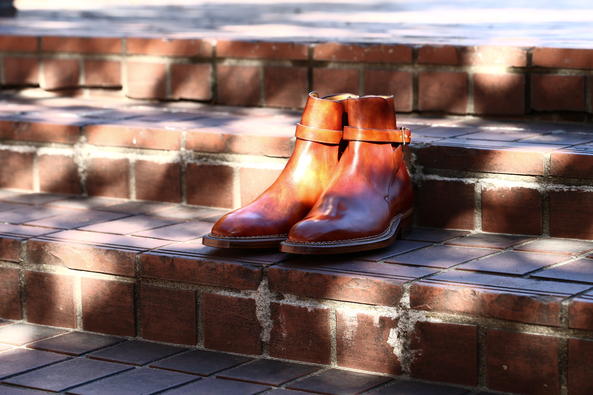 ENZO BONAFE (エンツォボナフェ) ART.EB-13 【Jodhpur boots】 BONAUDO MUSEUM CALF LEATHER ボナウド社ミュージアムカーフレザー ジョッパーブーツ NEW GOLD (ニューゴールド) made in italy (イタリア製) 2018 春夏新作 enozbonafe eb13 ジョッパーブーツ ブーツ 愛知 名古屋 Alto e Diritto アルト エ デリット