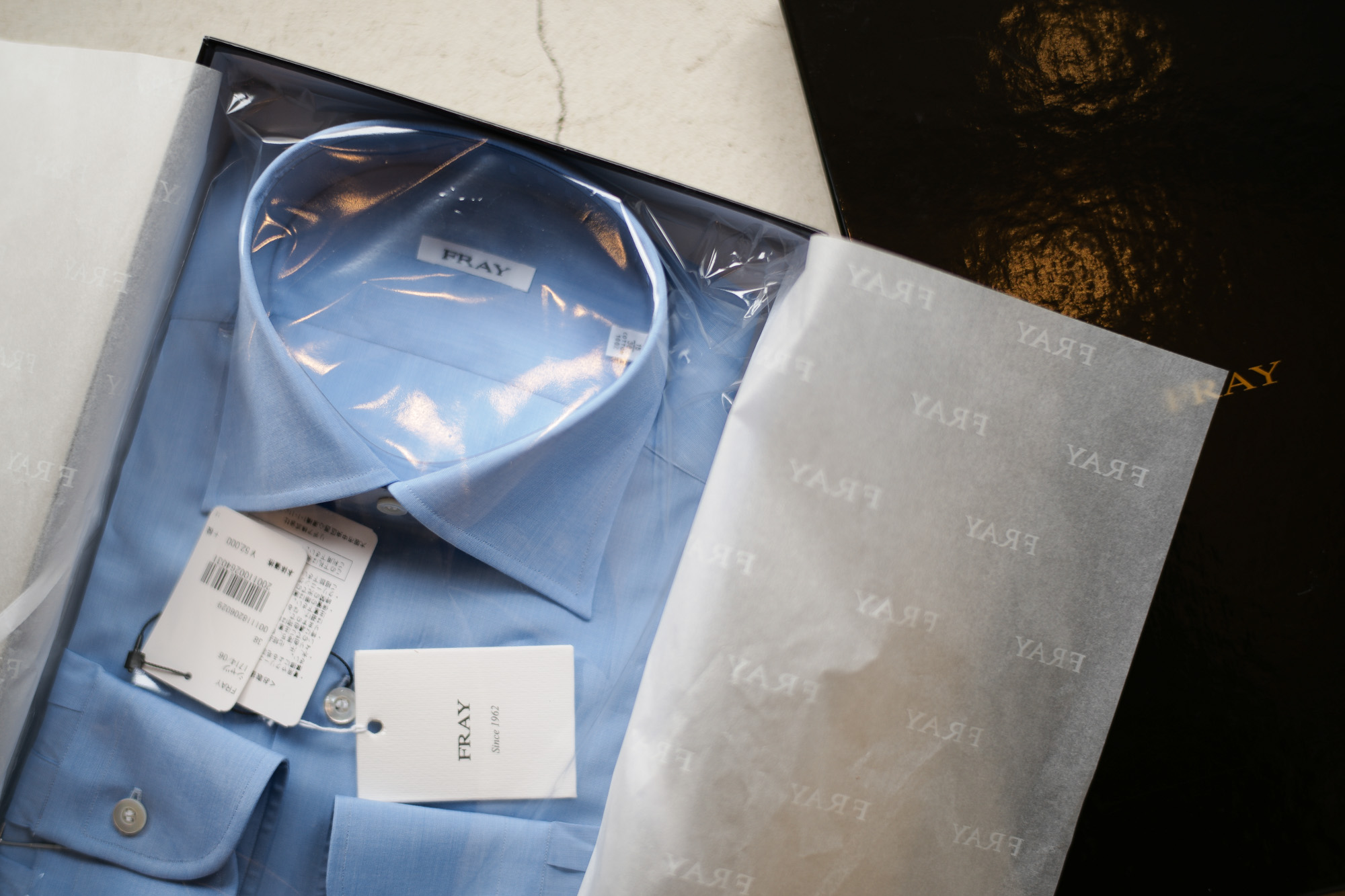 FRAY (フライ) Poplin Dress Shirts コットン ブロード ポプリン ドレスシャツ BLUE (ブルー・06) made in italy (イタリア製) 2018 春夏新作 fray フライ 愛知 名古屋 Alto e Diritto アルト エ デリット