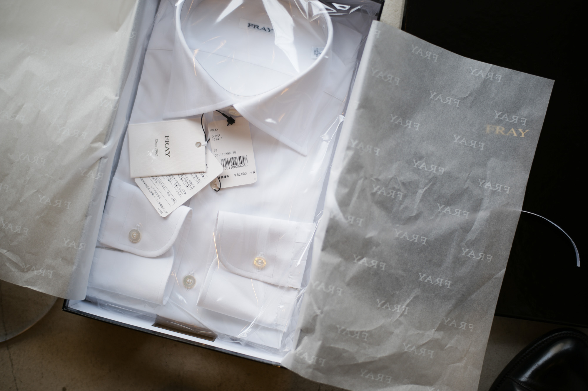 FRAY (フライ) Poplin Dress Shirts コットン ブロード ポプリン ドレスシャツ WHITE (ホワイト・1)  made in italy (イタリア製) 2018 春夏新作 fray フライ 愛知 名古屋 Alto e Diritto アルト エ デリット