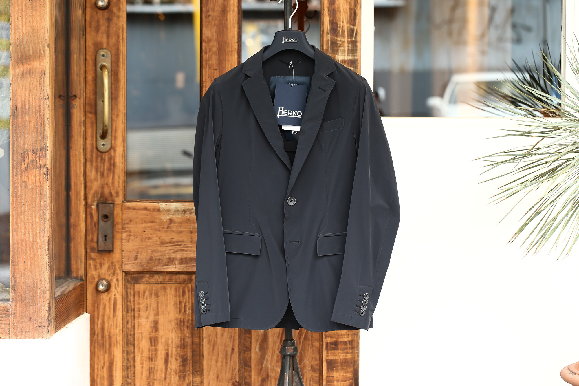 HERNO (ヘルノ) GA0069U Stretch Nylon Jacket (ストレッチ ナイロン ジャケット) 撥水ナイロン 2Bジャケット BLACK (ブラック・9300) Made in italy (イタリア製) 2018 春夏新作 愛知 名古屋 Alto e Diritto アルト エ デリット 42,44,46,48,50,52,54