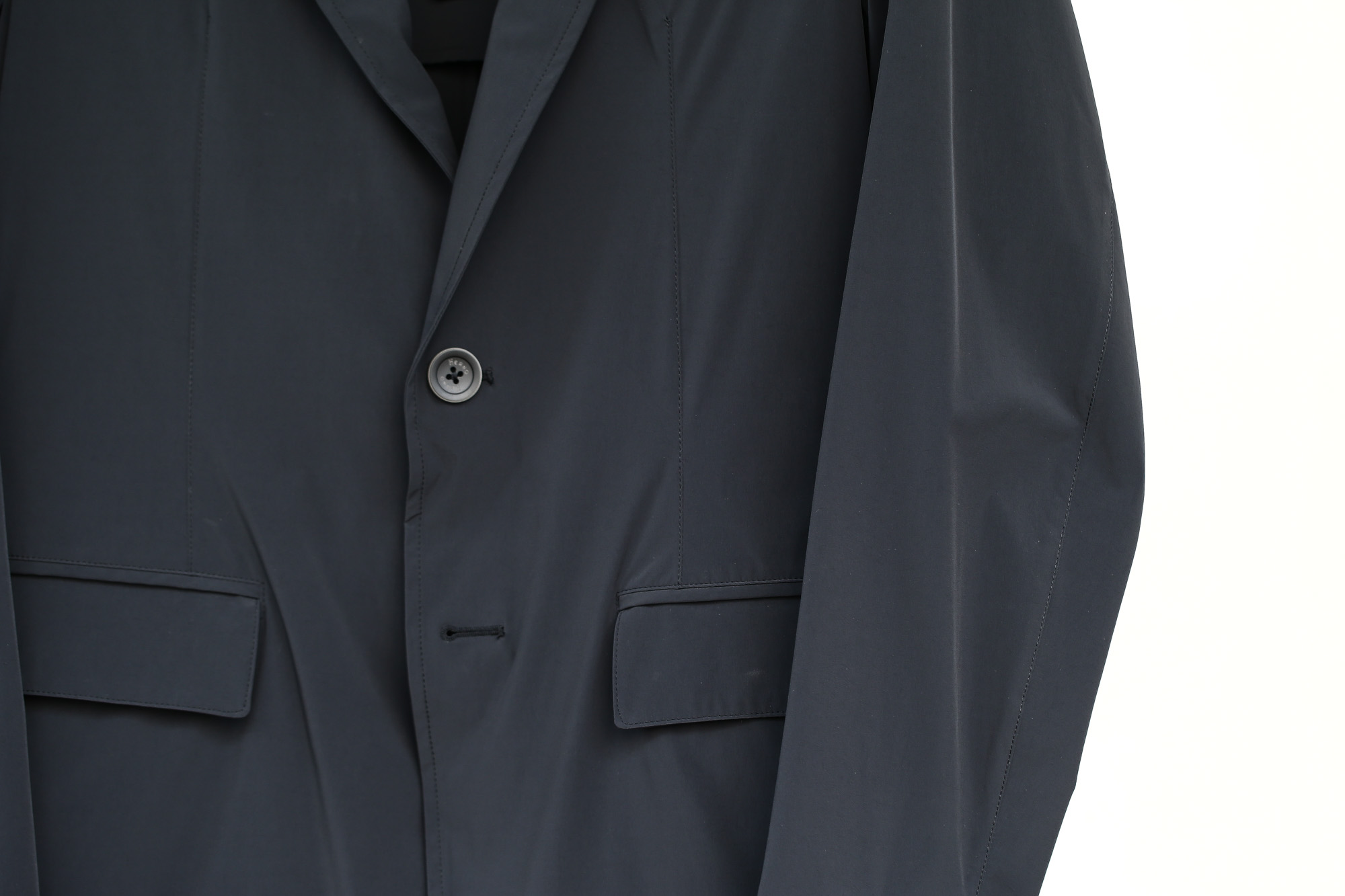 HERNO (ヘルノ) GA0069U Stretch Nylon Jacket (ストレッチ ナイロン ジャケット) 撥水ナイロン 2Bジャケット BLACK (ブラック・9300) Made in italy (イタリア製) 2018 春夏新作 愛知 名古屋 Alto e Diritto アルト エ デリット 42,44,46,48,50,52,54