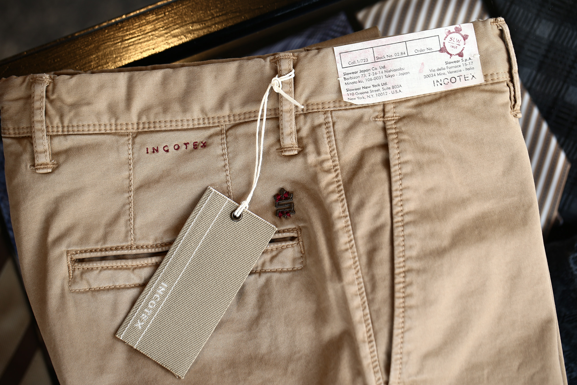 INCOTEX SLACKS（インコテックススラックス） 1ST603 SLIM FIT G.D. STRETCH GABCHINO チノパンツ BEIGE (ベージュ・512) 2018 春夏新作 incotex incotexslacks インコテックス チノ 愛知 名古屋 Alto e Diritto アルト エ デリット