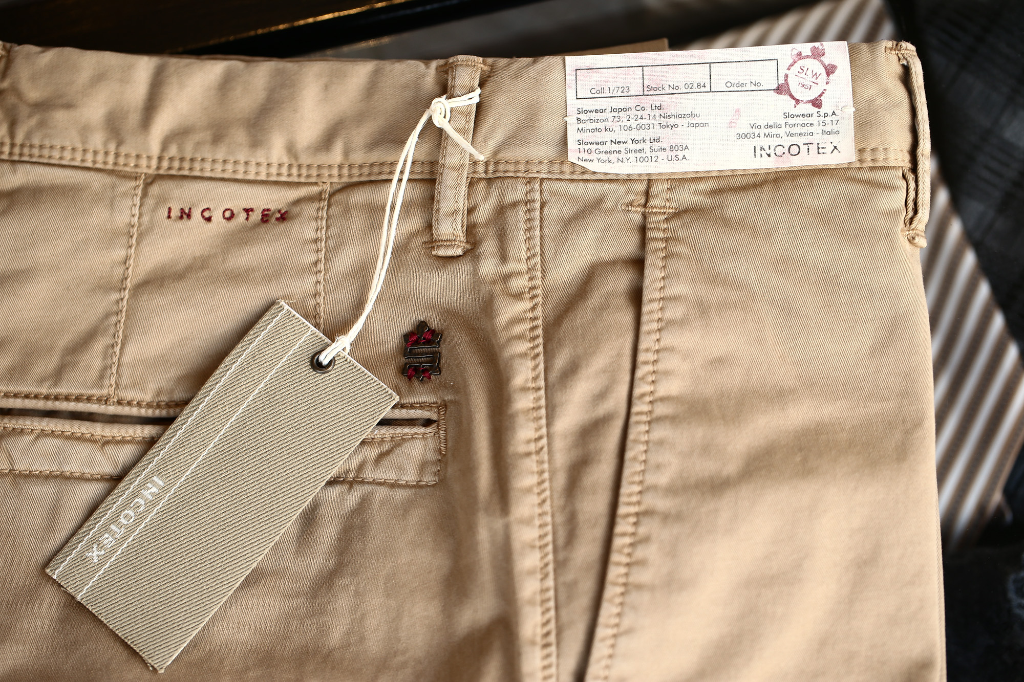 INCOTEX SLACKS（インコテックススラックス） 1ST603 SLIM FIT G.D. STRETCH GABCHINO チノパンツ BEIGE (ベージュ・512) 2018 春夏新作 incotex incotexslacks インコテックス チノ 愛知 名古屋 Alto e Diritto アルト エ デリット