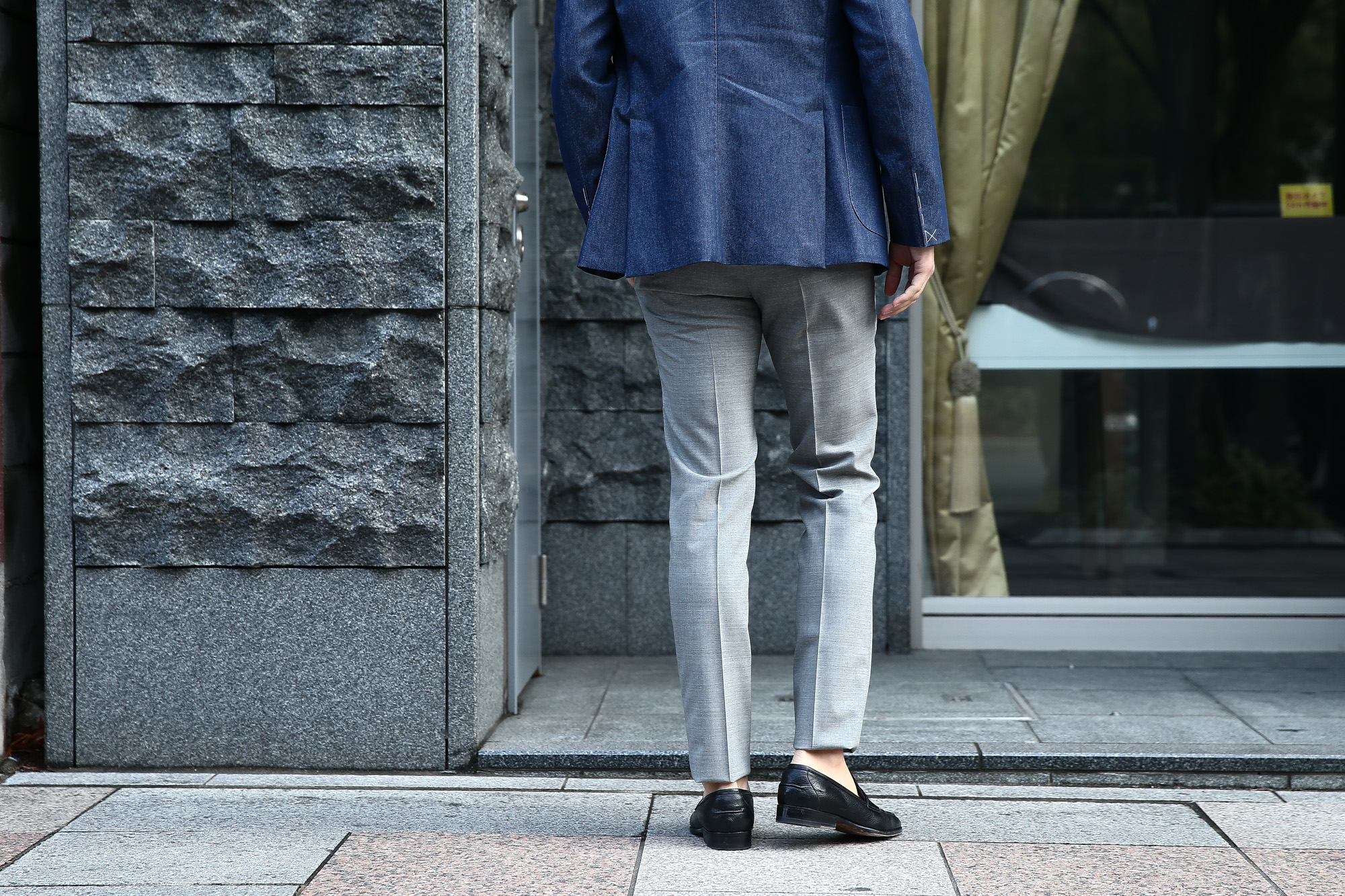 PT01 (ピーティーゼロウーノ) BUSINESS SUPER SLIM FIT (スーパースリムフィット) ストレッチ トロピカル サマーウール スラックス GRAY (グレー・0230) 2018 春夏新作 pt01 ピーティー 愛知 名古屋 Alto e Diritto アルト エ デリット