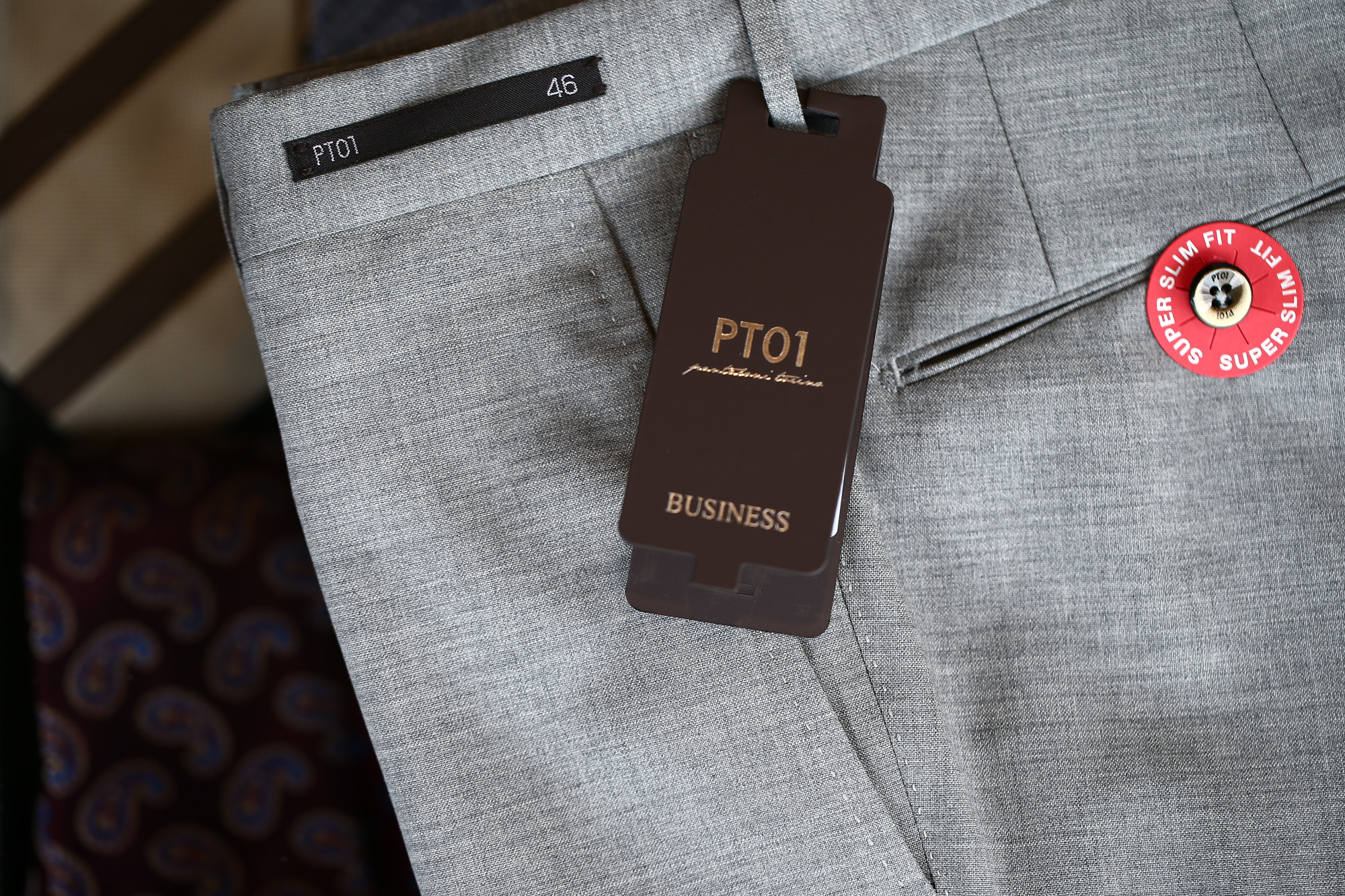 PT01 (ピーティーゼロウーノ) BUSINESS SUPER SLIM FIT (スーパースリムフィット) ストレッチ トロピカル サマーウール スラックス GRAY (グレー・0230) 2018 春夏新作 pt01 ピーティー 愛知 名古屋 Alto e Diritto アルト エ デリット