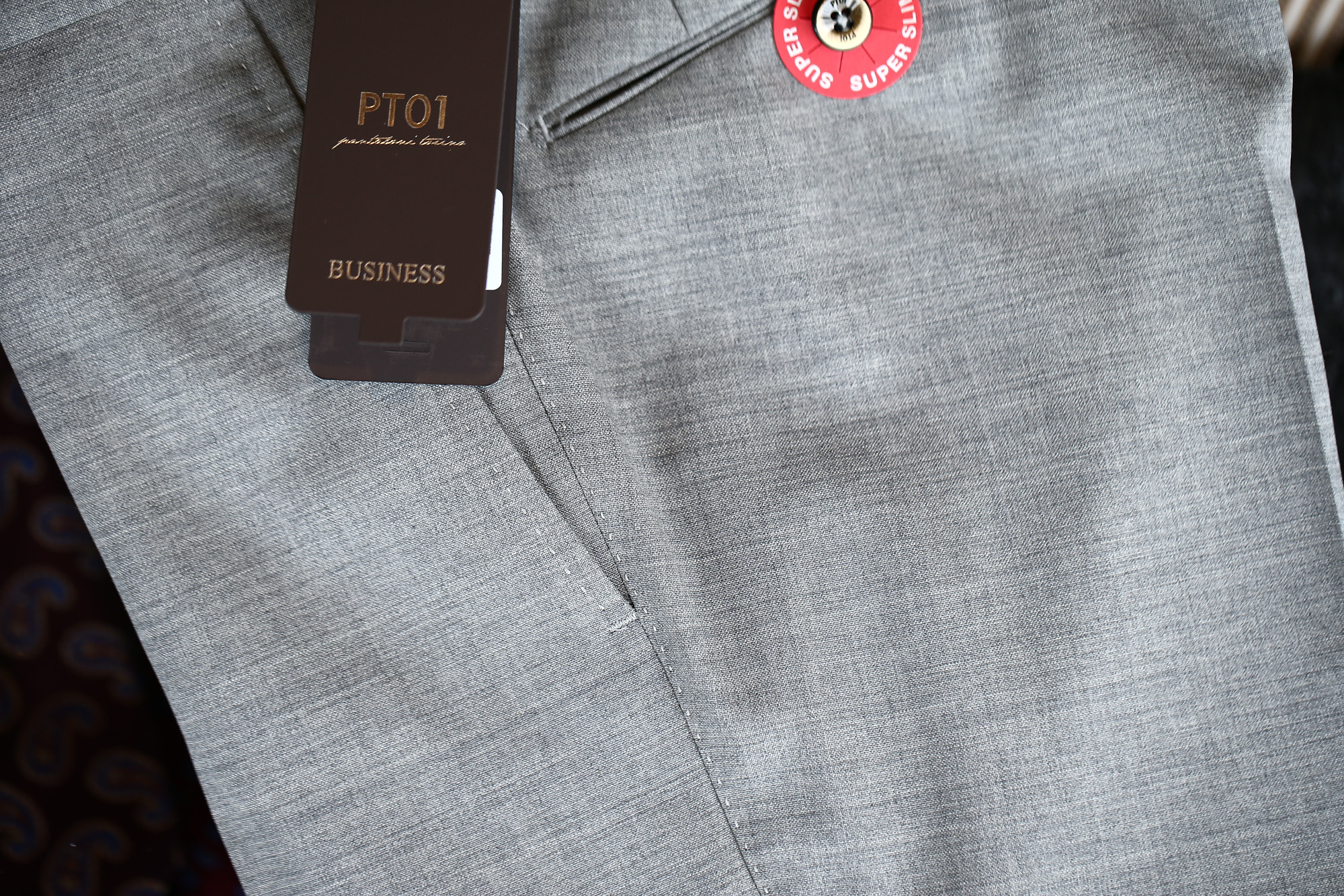 PT01 (ピーティーゼロウーノ) BUSINESS SUPER SLIM FIT (スーパースリムフィット) ストレッチ トロピカル サマーウール スラックス GRAY (グレー・0230) 2018 春夏新作 pt01 ピーティー 愛知 名古屋 Alto e Diritto アルト エ デリット