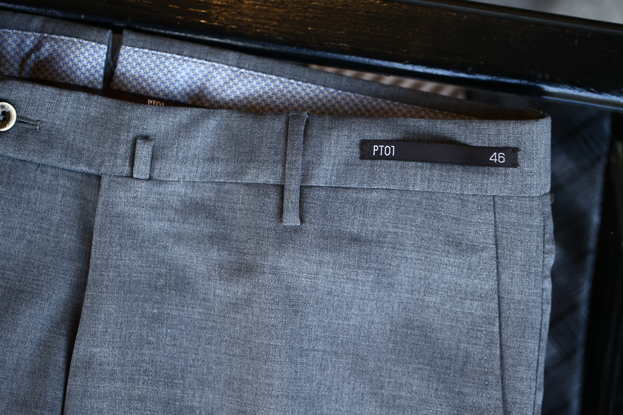 PT01 (ピーティーゼロウーノ) BUSINESS SUPER SLIM FIT (スーパースリムフィット) ストレッチ トロピカル サマーウール スラックス MEDIUM GRAY (ミディアムグレー・0240) 2018 春夏新作 pt01 ピーティー 愛知 名古屋 Alto e Diritto アルト エ デリット