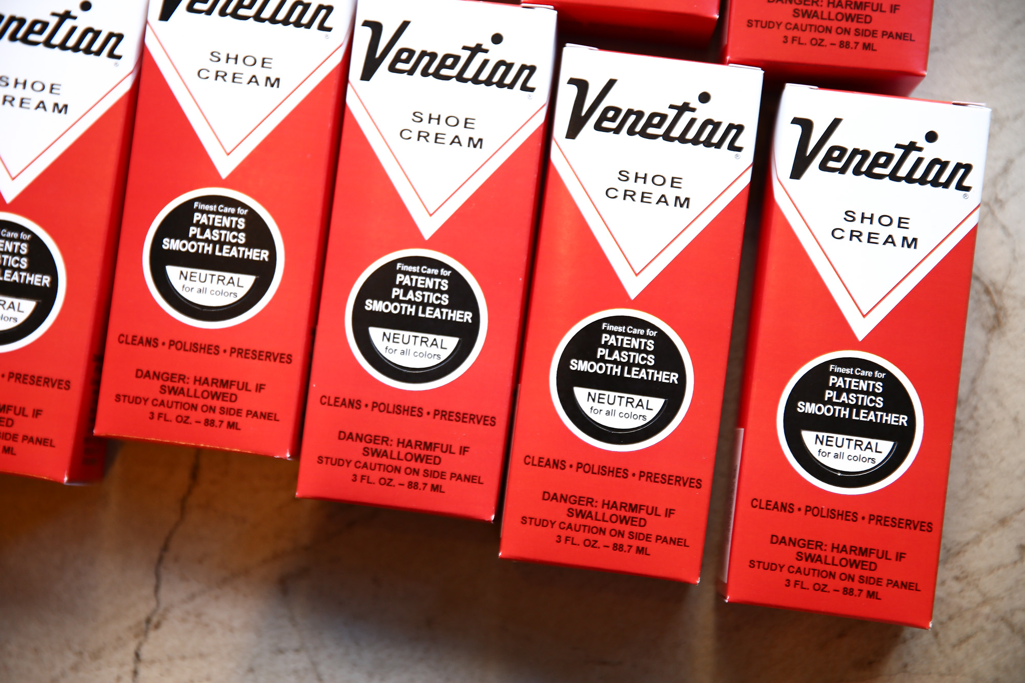 VENETIAN CREAM(ベネチアンクリーム) VENETIAN SHOE CREAM(ベネチアンシュークリーム) 3oz (74ml) 乳化性クリーム シューケア シュークリーム NEUTRAL(ニュートラル・無色) MADE IN USA(アメリカ製) venetiancream ベネチアンクリーム コードバン 愛知 名古屋 Alto e Diritto アルト エ デリット